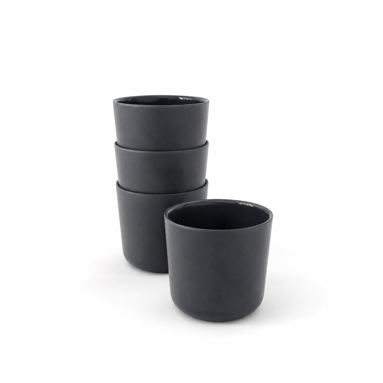 Small Cup - Set of 4 #color_Black