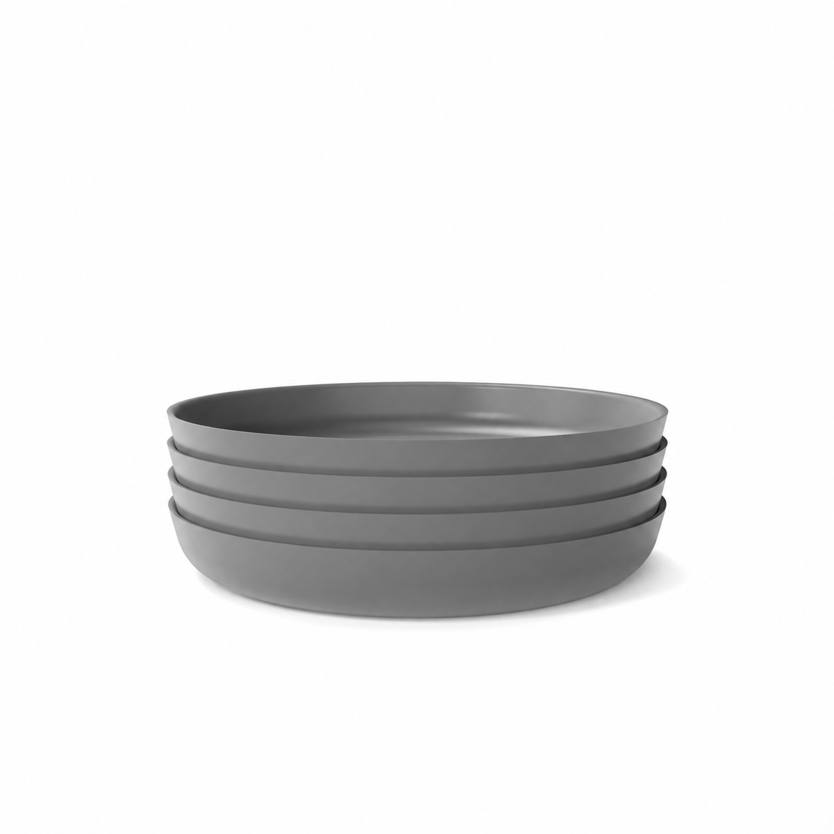 Kids Plate - Set of 4 #color_Smoke