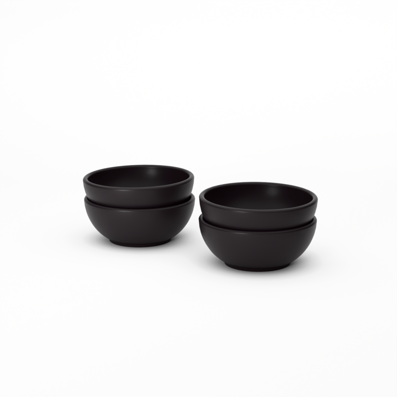 Dipping Bowls - Set of 4 #color_Black