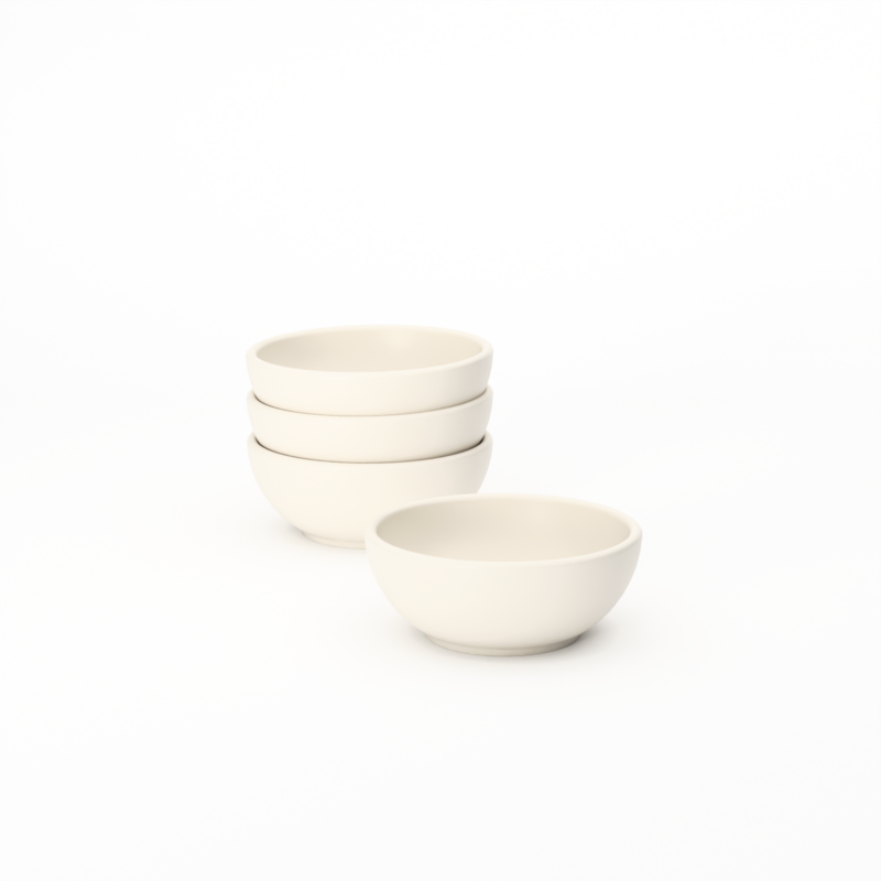 Dipping Bowls - Set of 4 #color_Off White