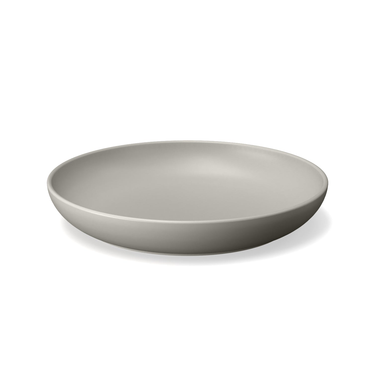 Round Deep Plate - Set of 4 #color_Stone