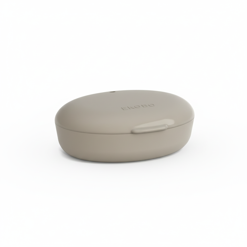 Oval Travel Soap Box - Stone