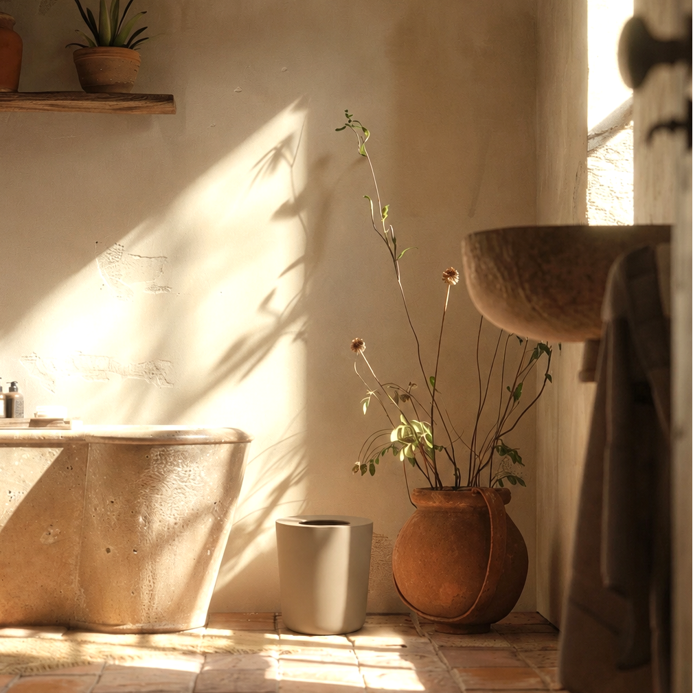 Bathroom Bin 6 L #color_Sand