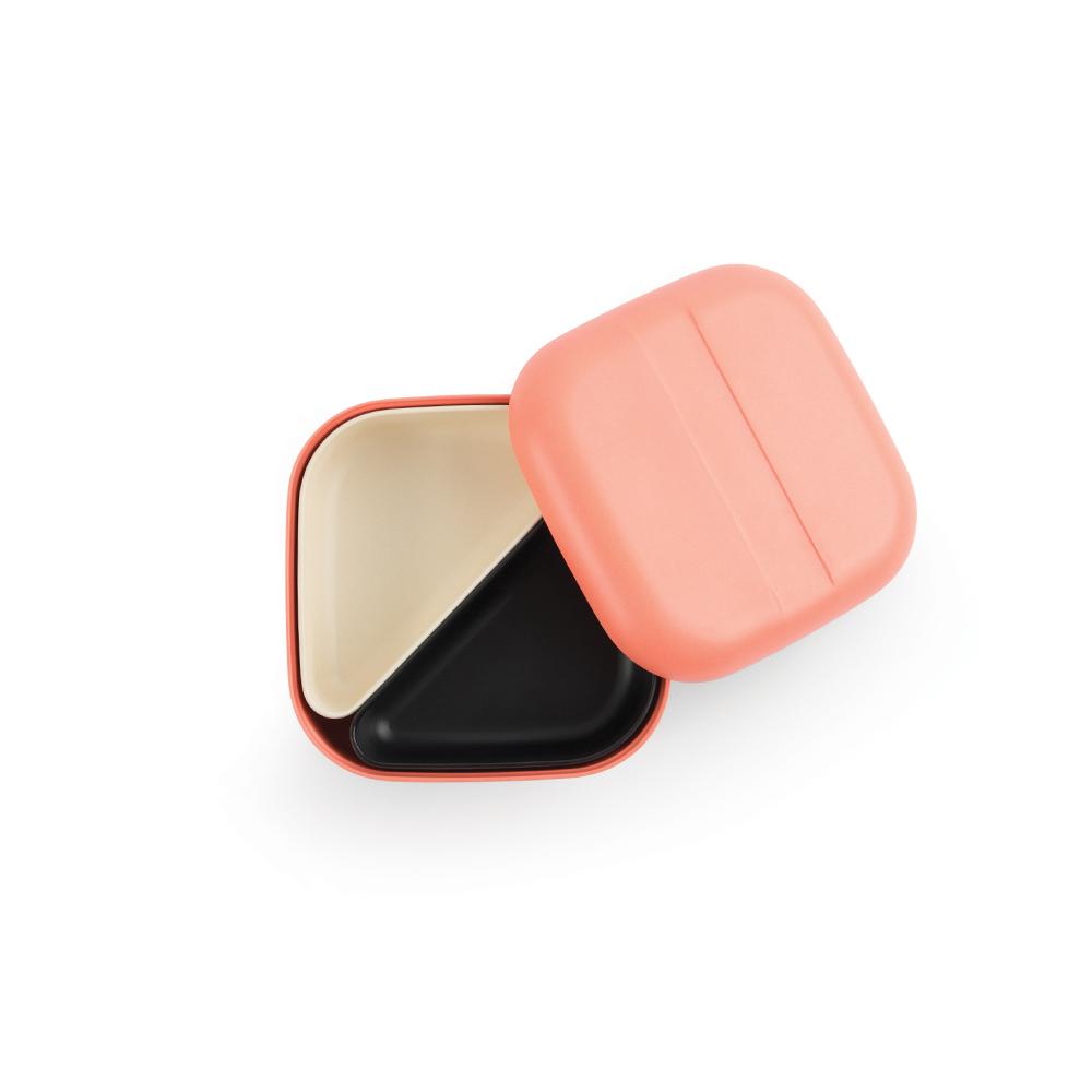 Square Bento Lunch Box #color_Coral