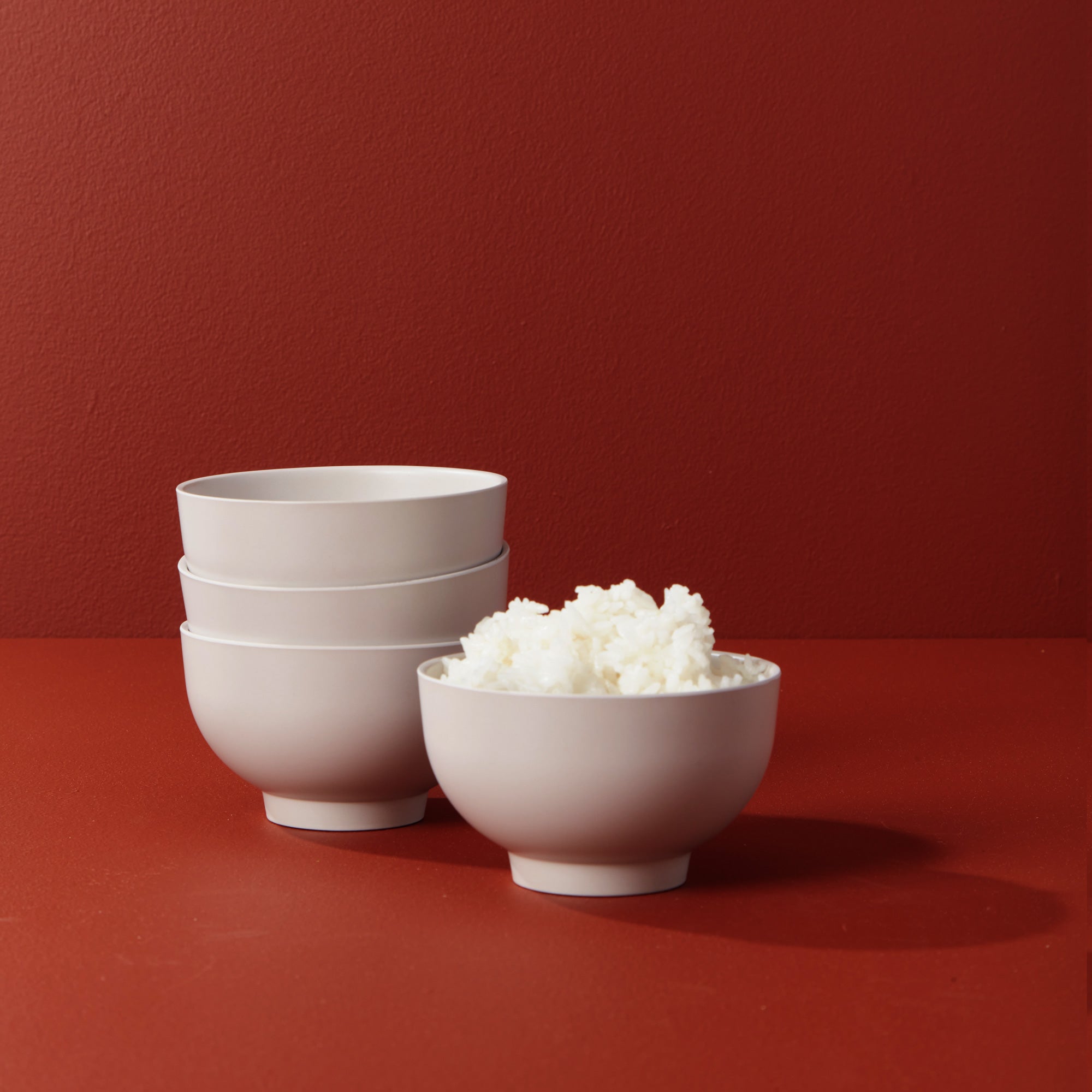 Rice Bowl - Set of 4 #color_Stone