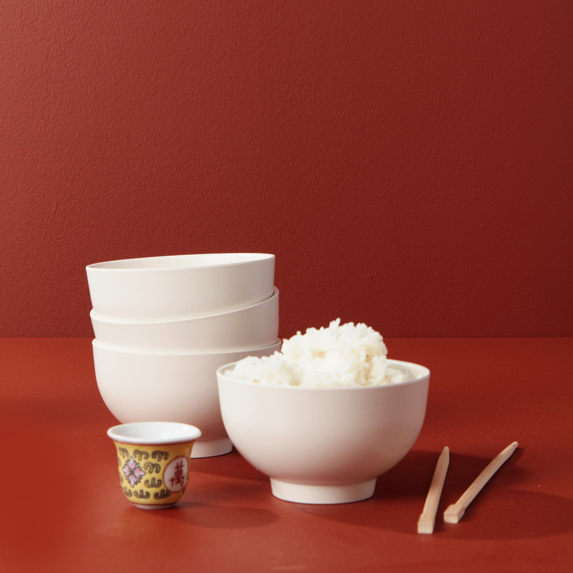 Rice Bowl - Set of 4 #color_Off White