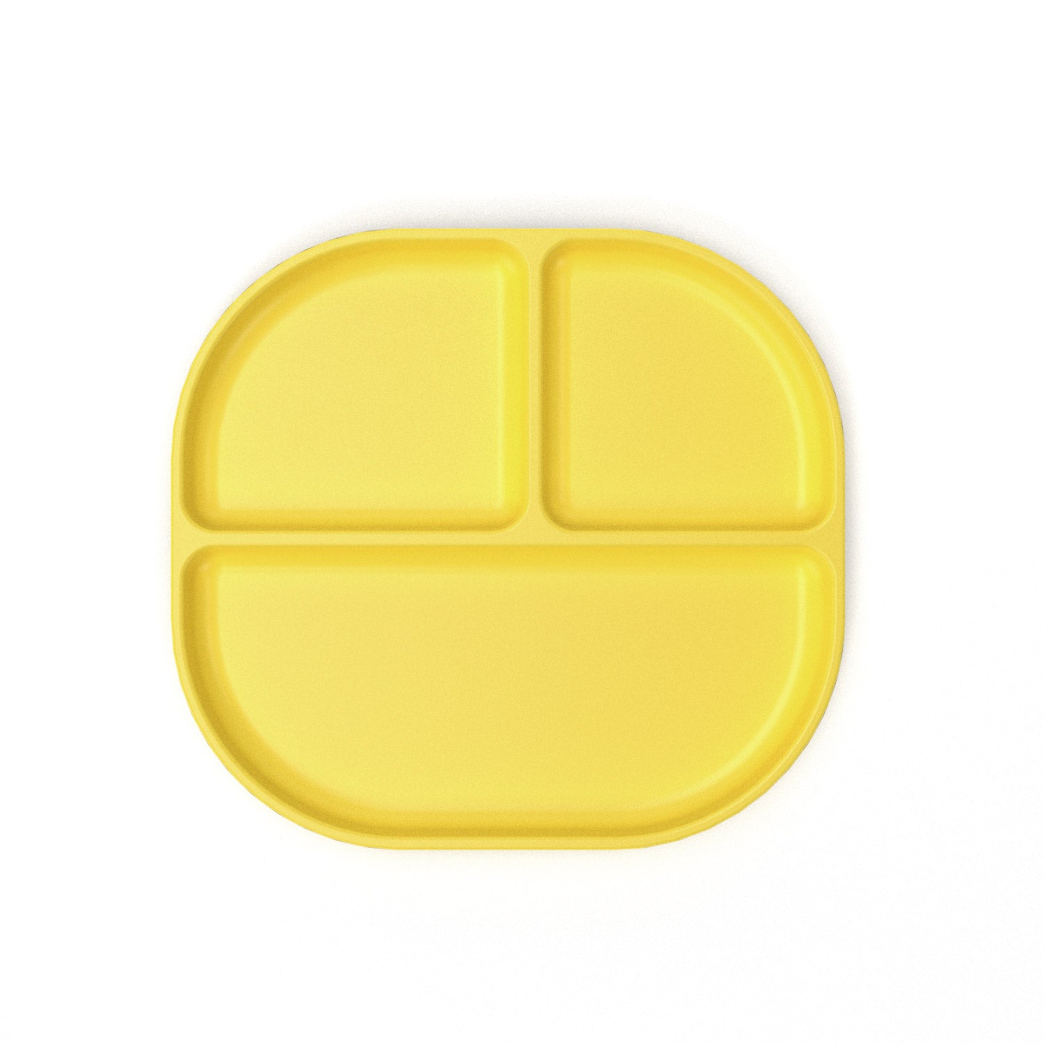 Divided Plate with rim - Set of 2 #color_Lemon