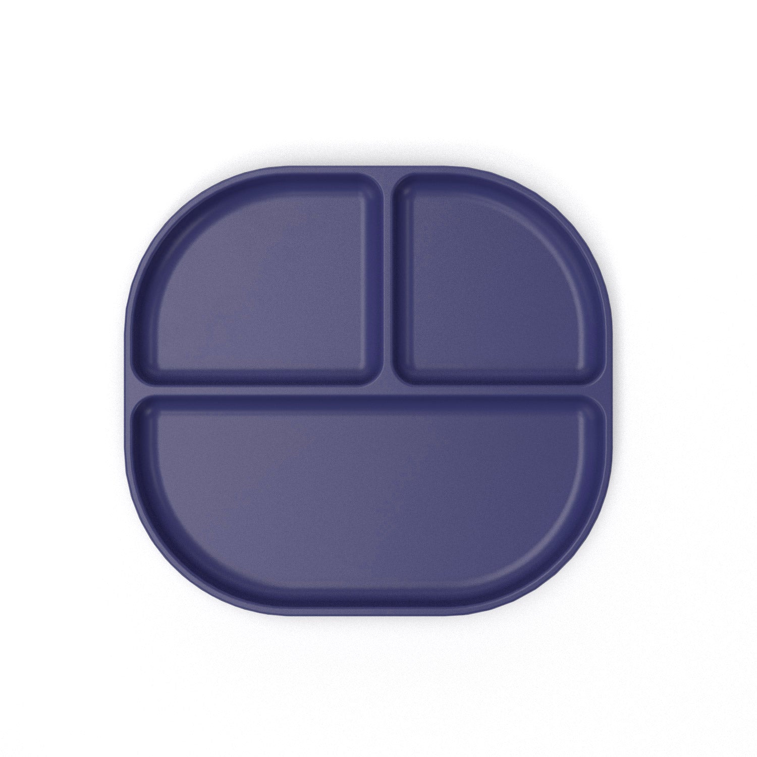 Divided Plate with rim - Set of 2 #color_Royal Blue