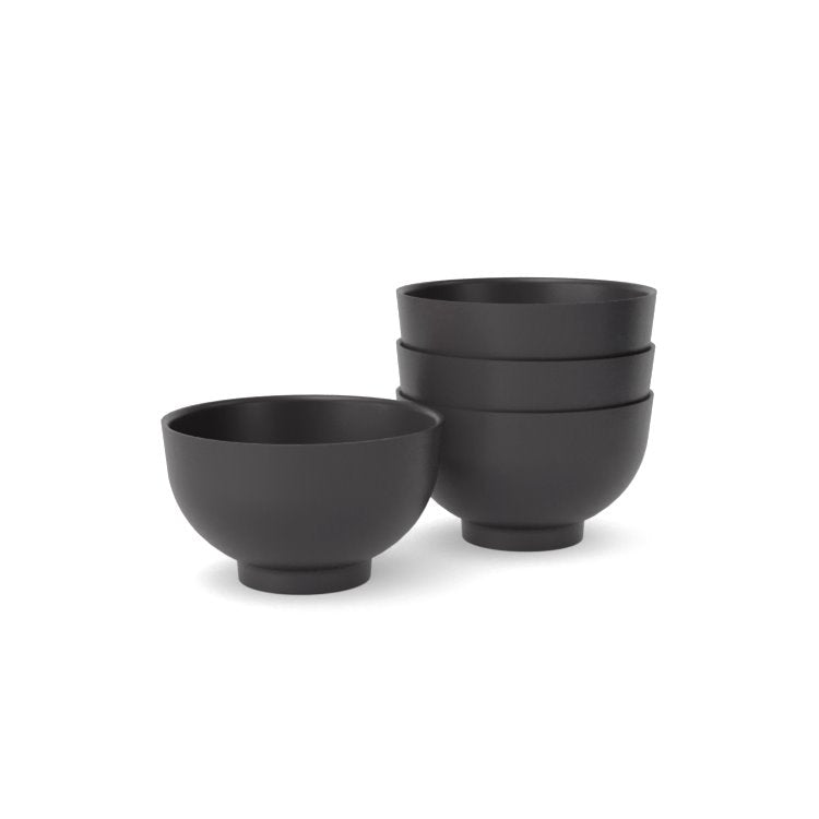 Rice Bowl - Set of 4 #color_Black