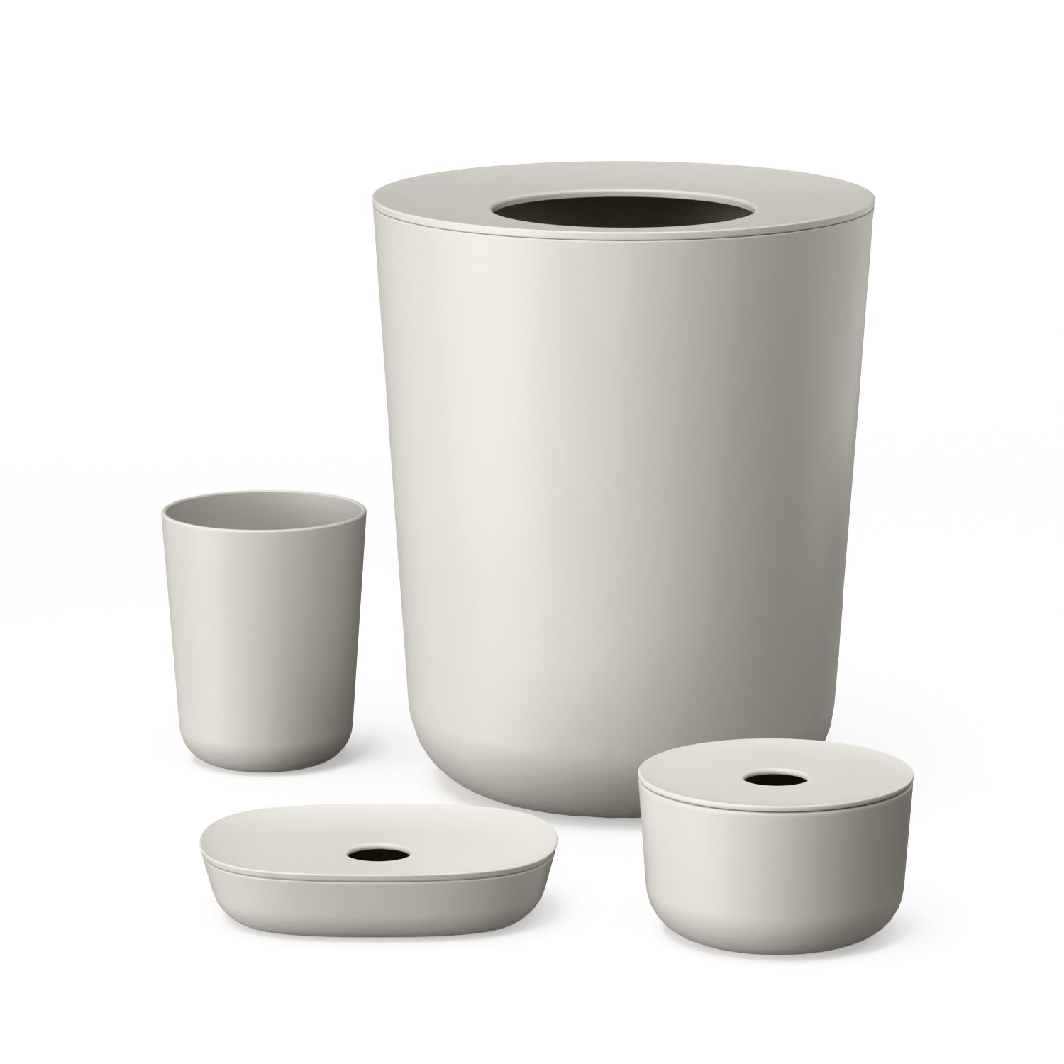 4-Piece Bathroom Set #color_Stone