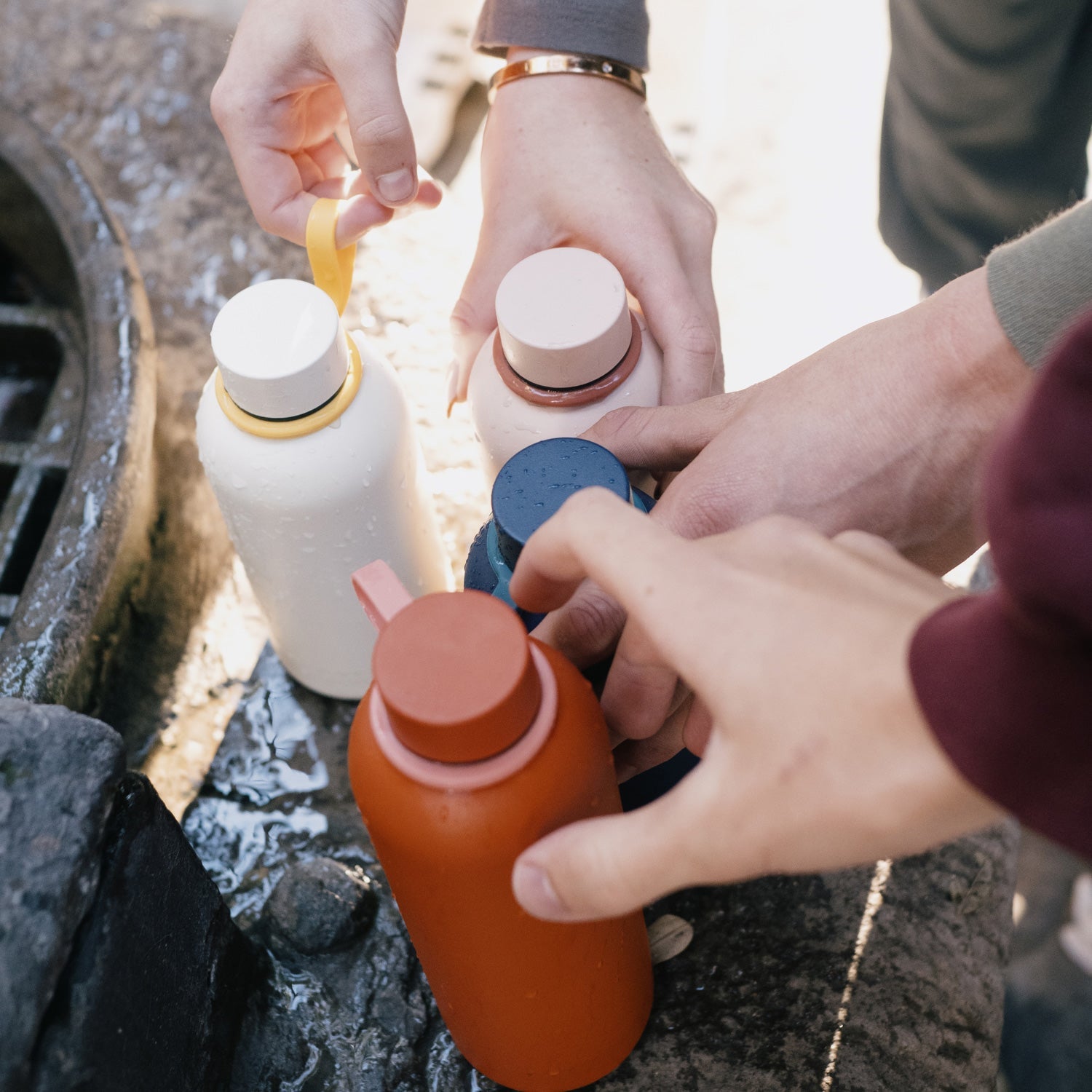 Insulated Reusable Bottle - 12 oz #color_Brick