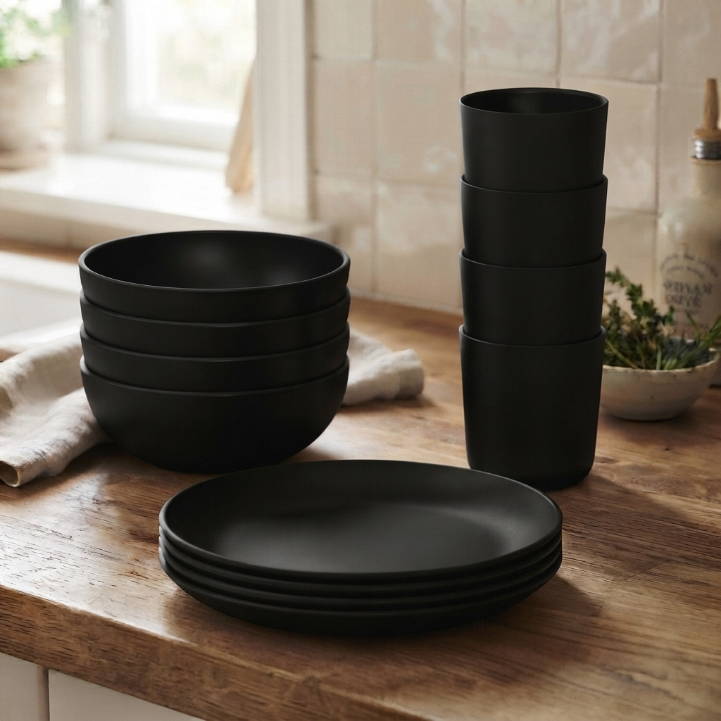 Everyday Basics Round Set #color_Black