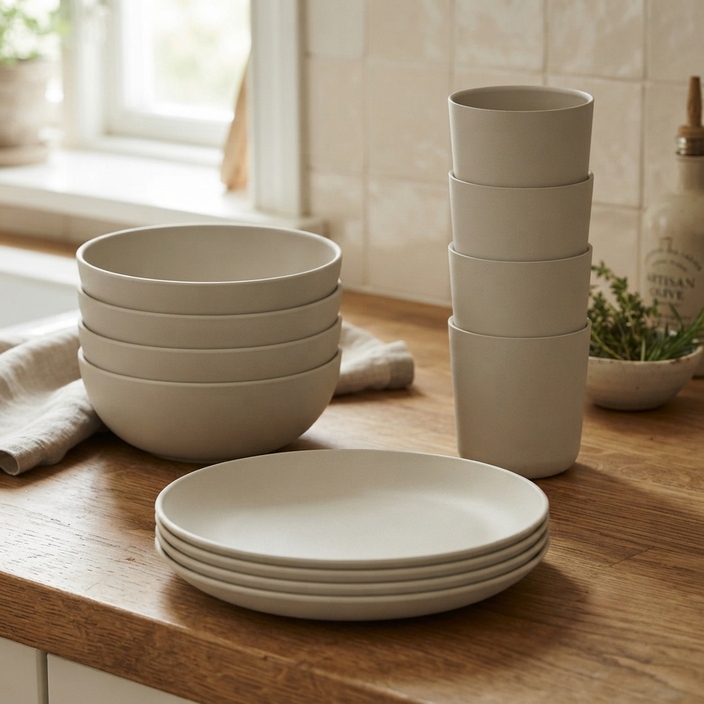 Everyday Basics Round Set #color_Off White