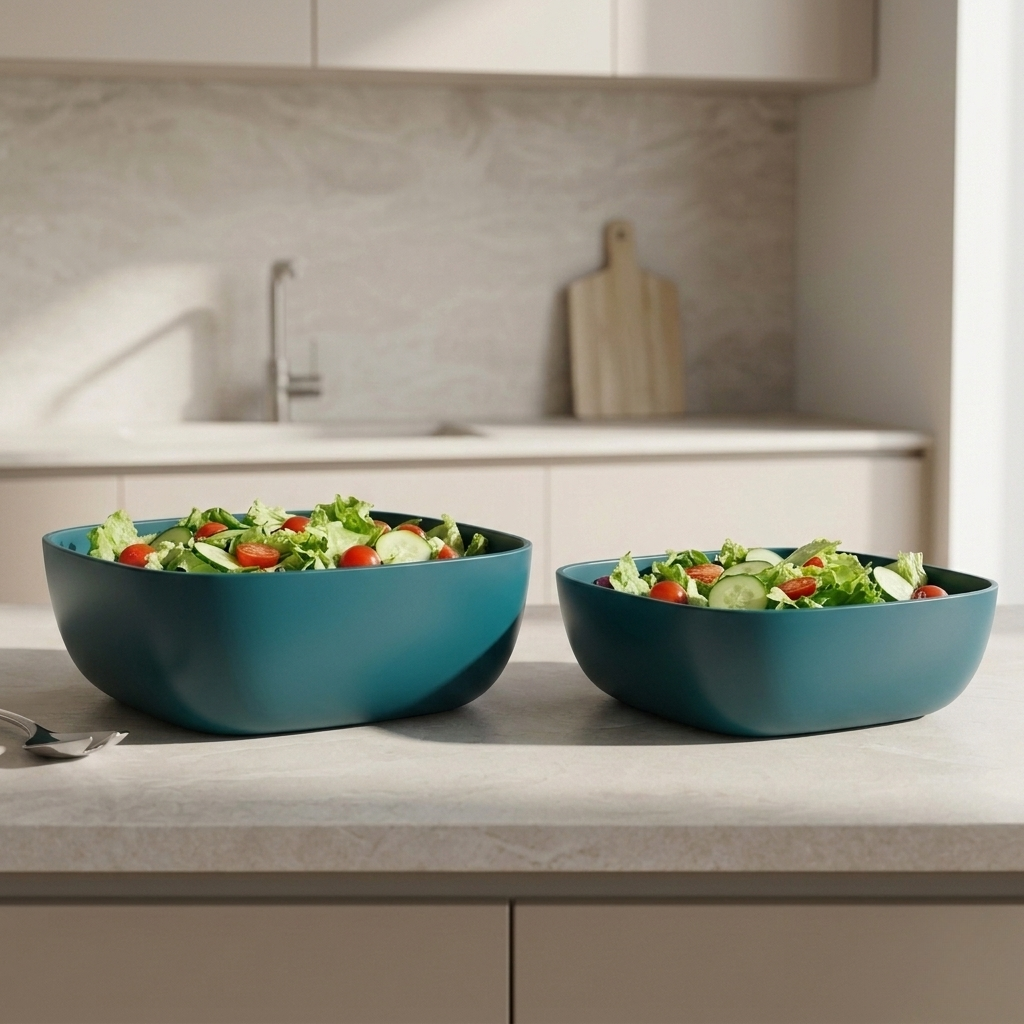 Medium Salad Bowl - Blue Abyss