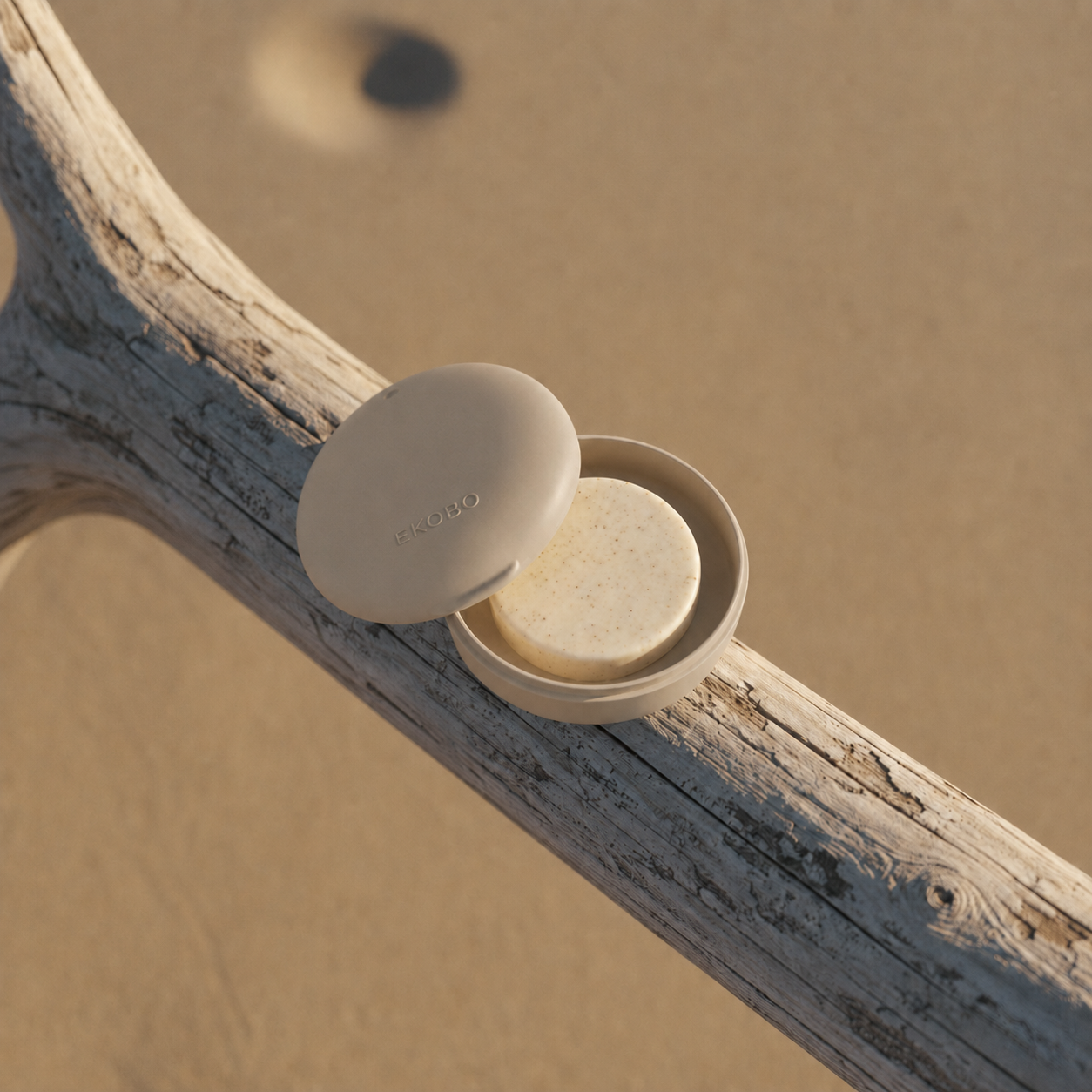 Round Travel Soap Box #color_Stone