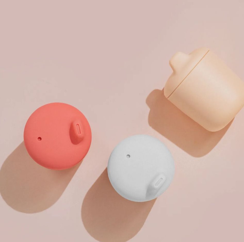 Silicone Leakproof Sippy Cup #color_Coral