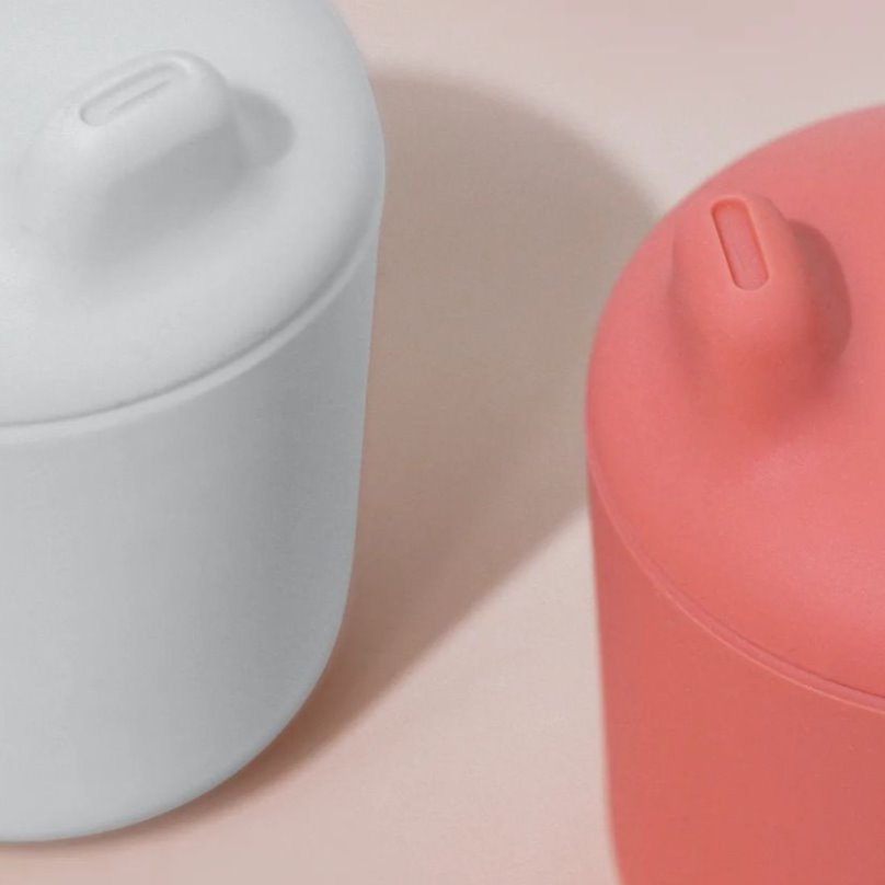 Silicone Leakproof Sippy Cup #color_Cloud
