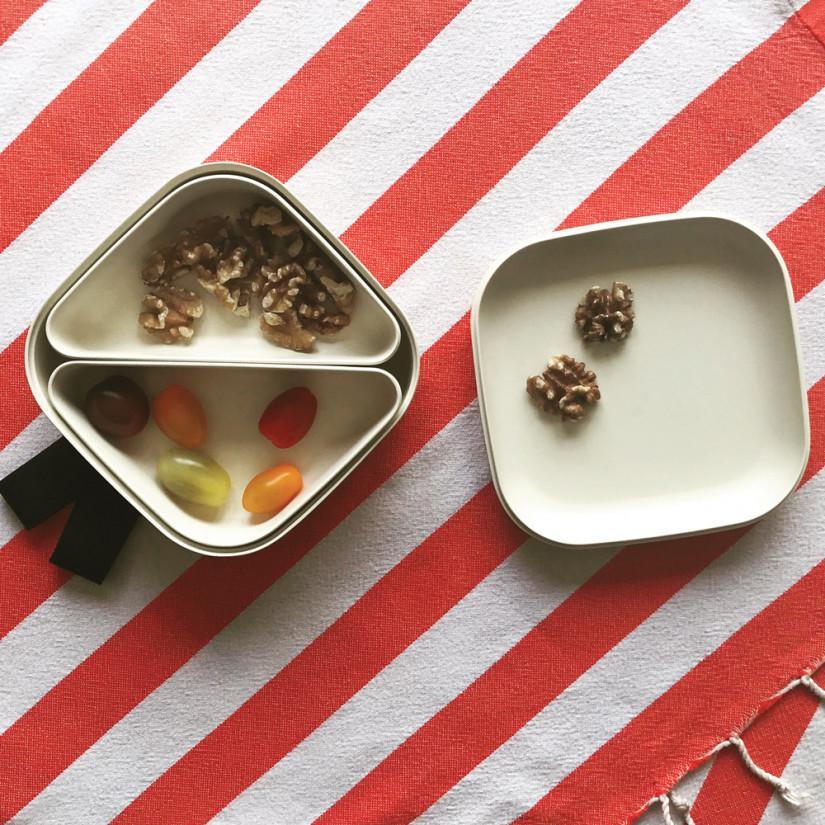 Square Bento Lunch Box #color_Off White
