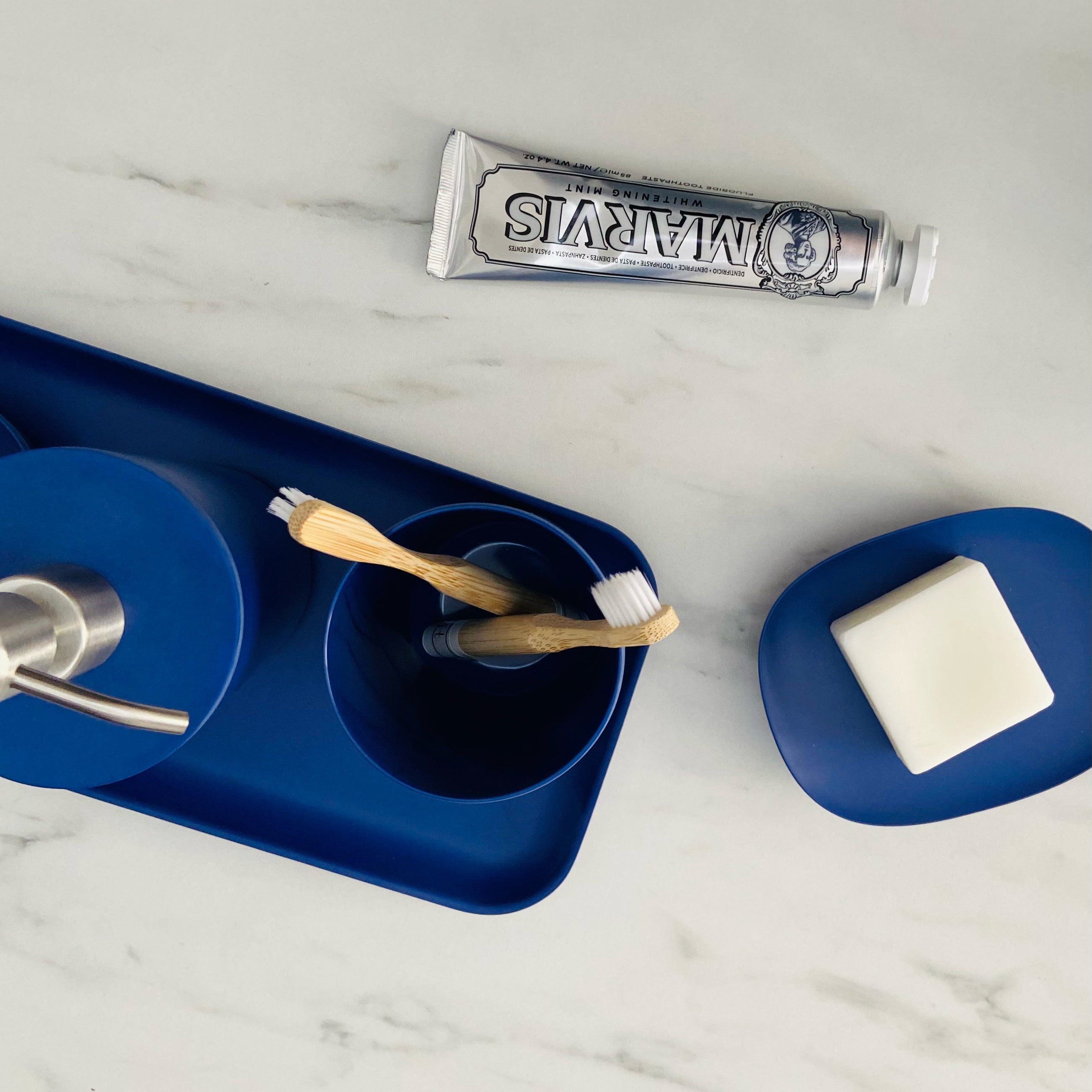 Toothbrush Holder / Bathroom Cup - Set of 2 #color_Royal Blue