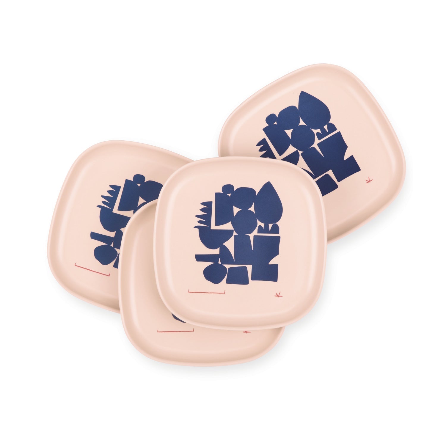 Illustrated Medium Plate Set #color_Blue-Series