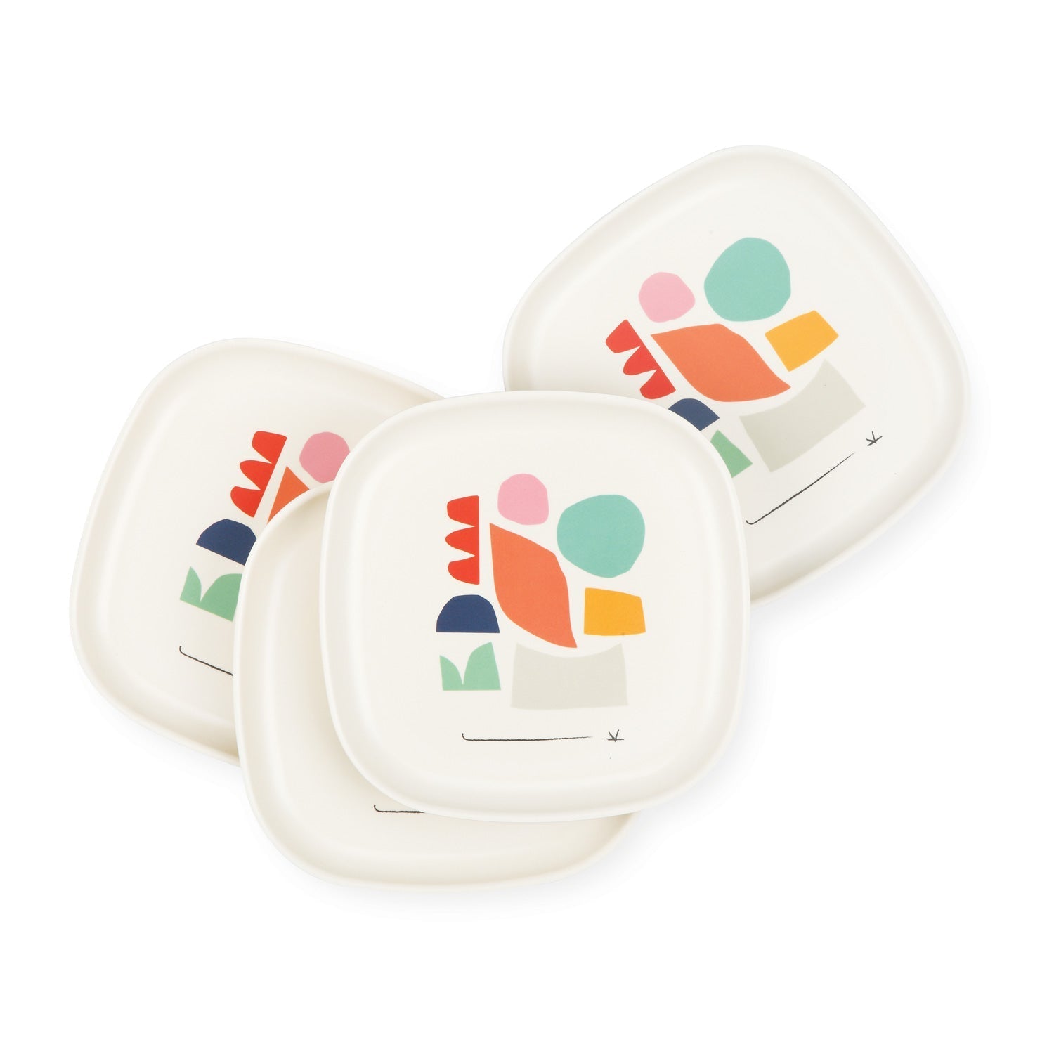 Illustrated Medium Plate Set #color_Color-Series