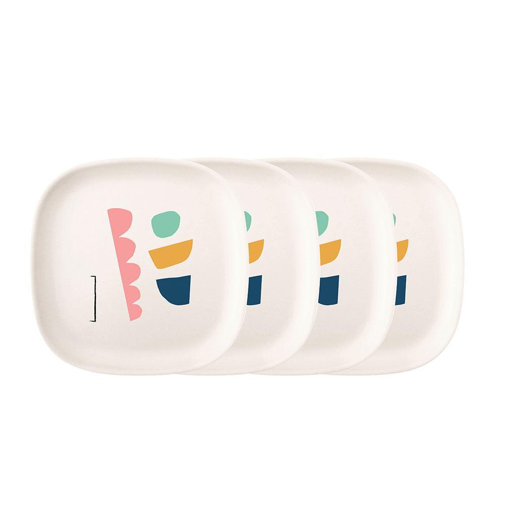 Illustrated Side Plate Set #color_Color-Series
