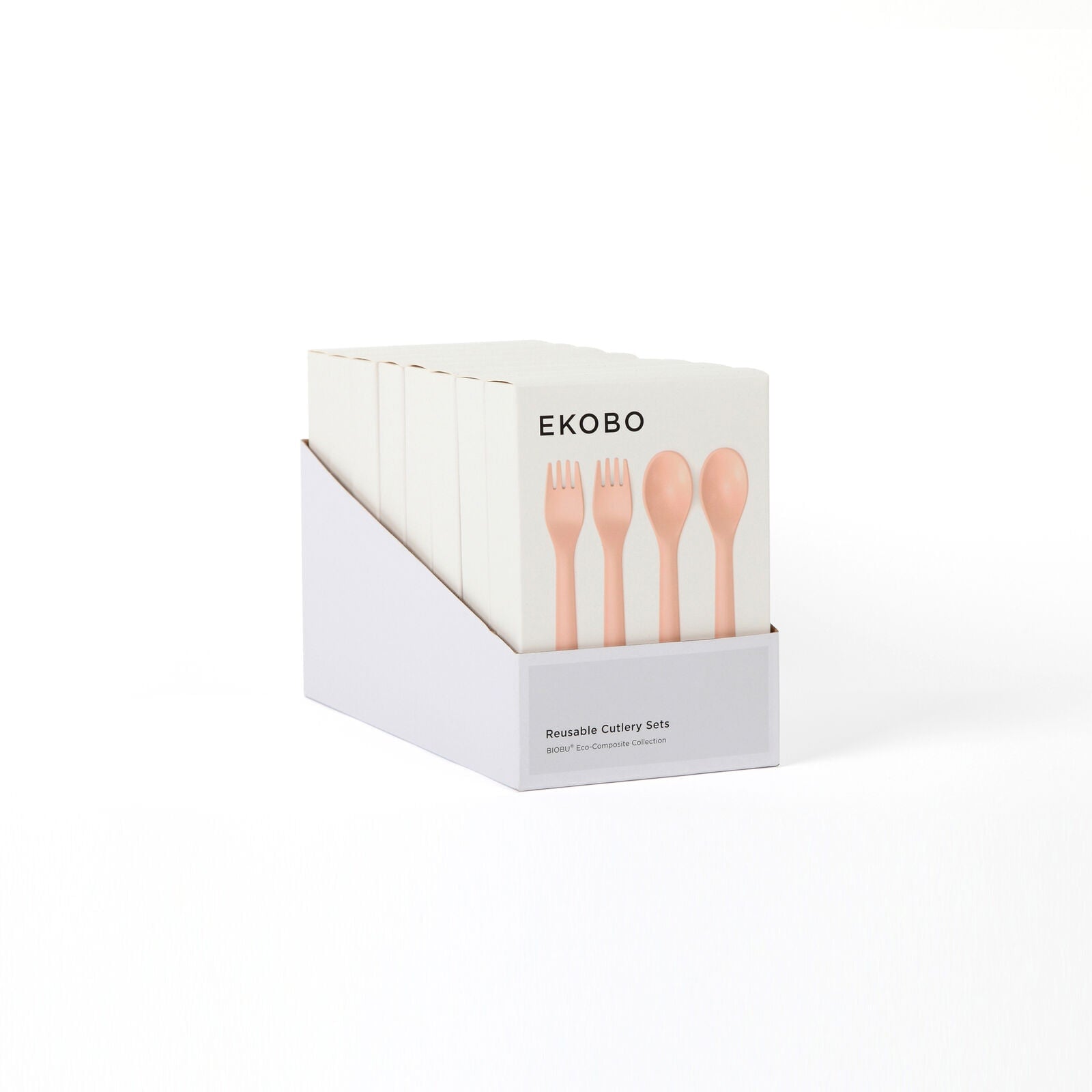 Reusable Cutlery Set Duos #color_Blush