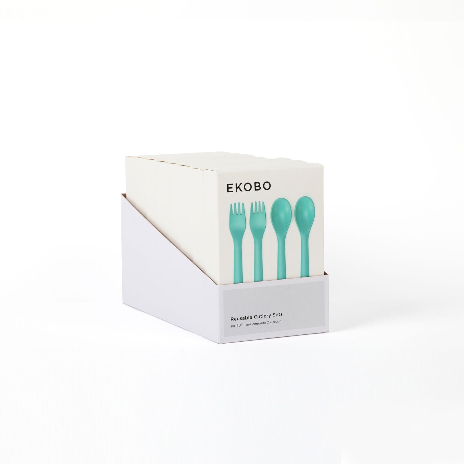 Reusable Cutlery Set Duos #color_Lagoon