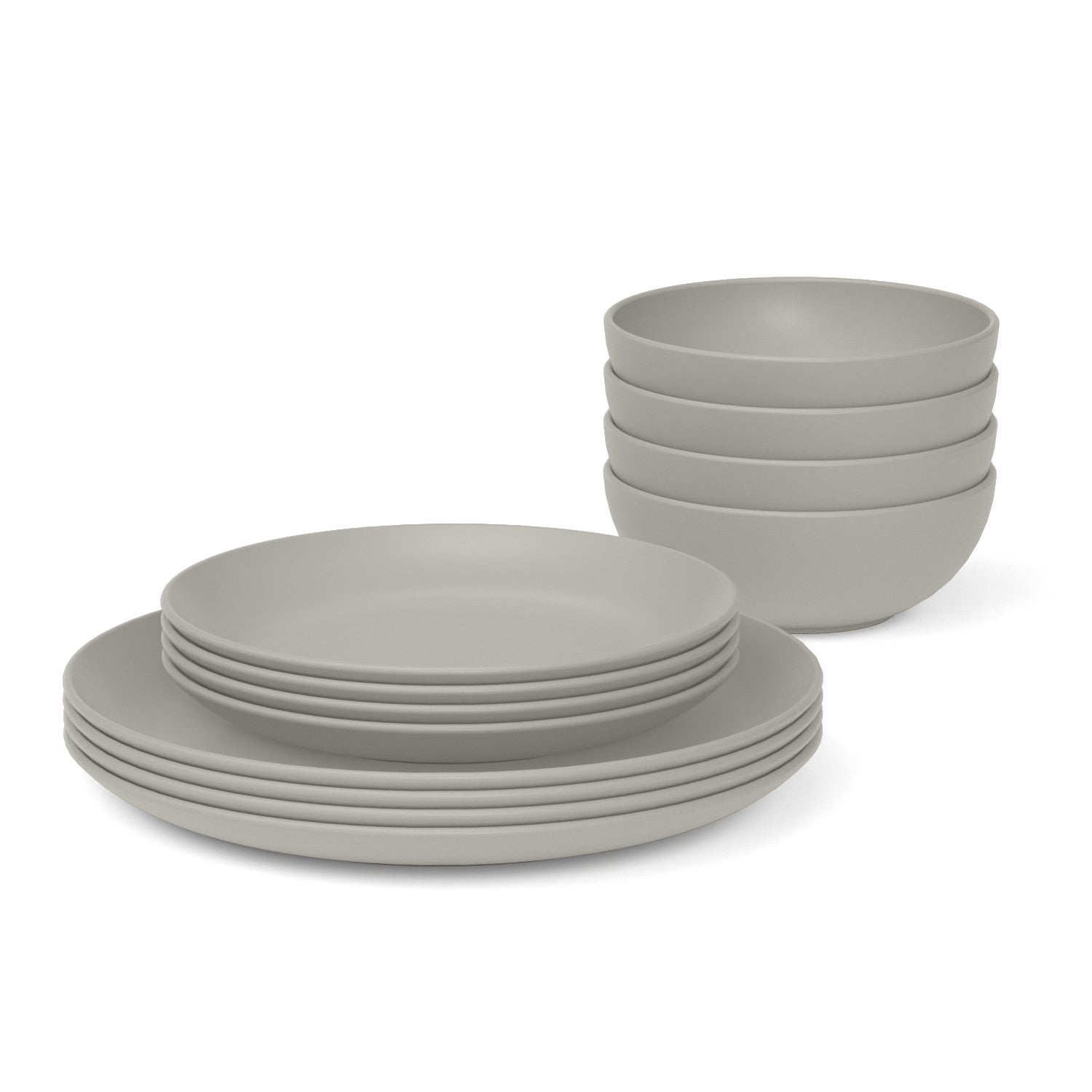 Dining Essentials - 12 Piece Round Set #color_Stone