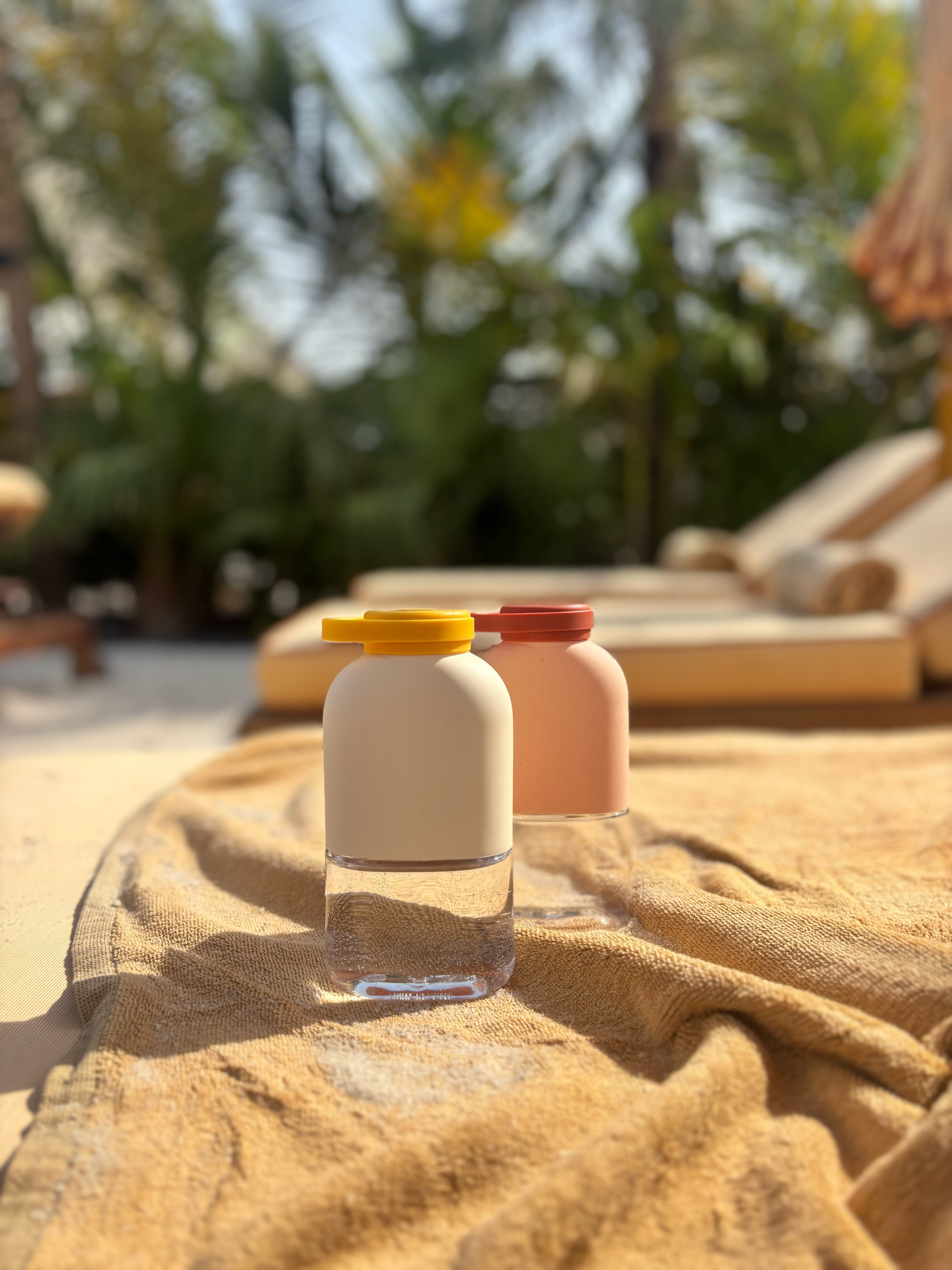 Slim Water Bottle 12 oz Blush / Terracotta