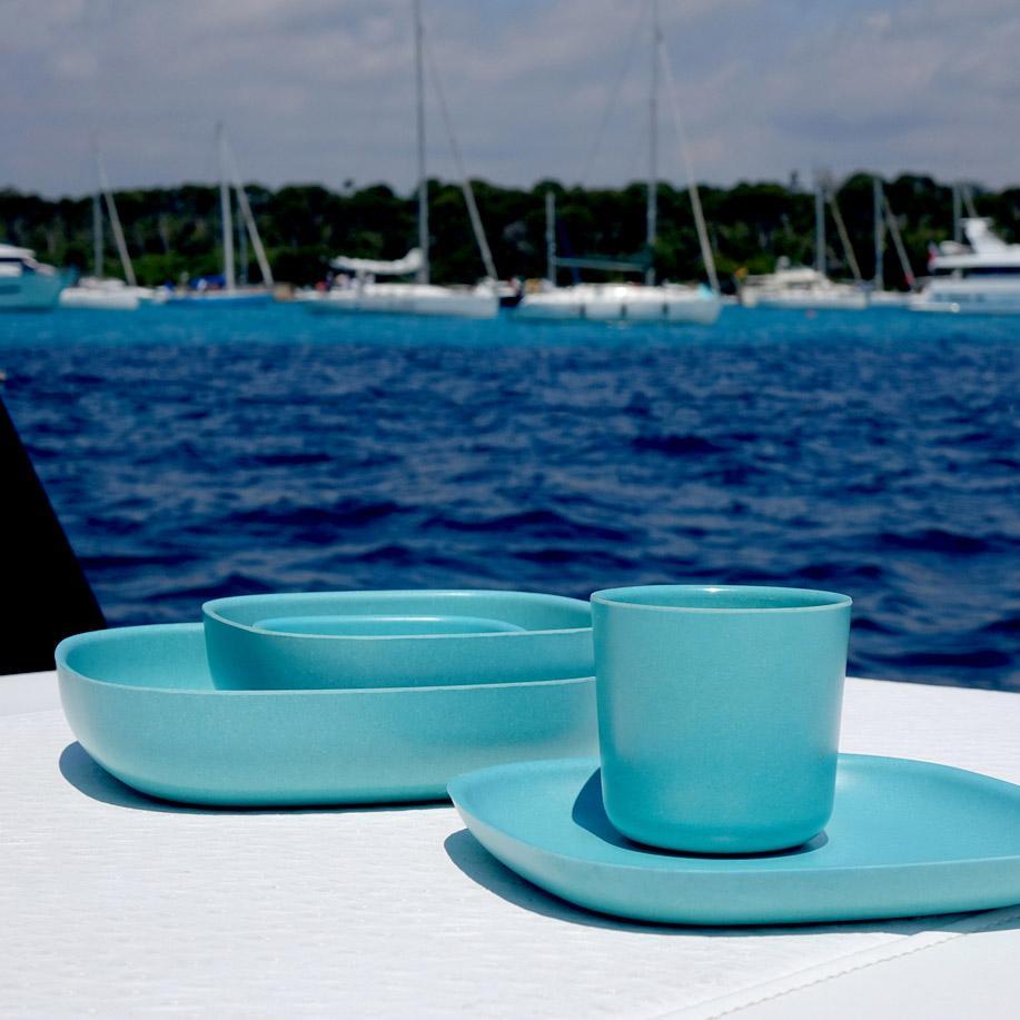 Pasta Salad Bowl - Set of 4 #color_Lagoon