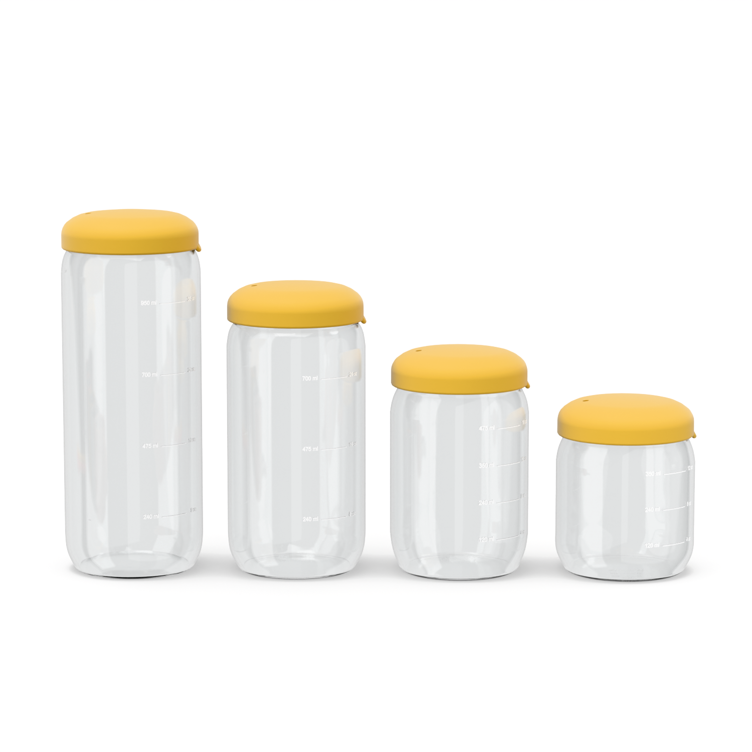 Food Storage Jar - Set of 4 #color_Mimosa