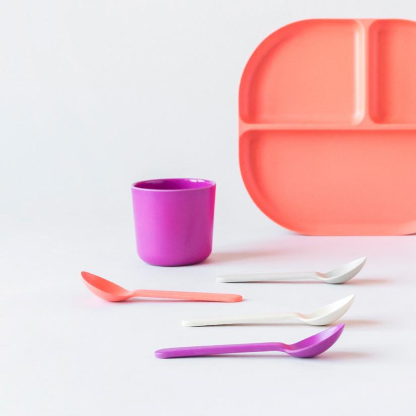 Kids Spoon Set #color_Pinks