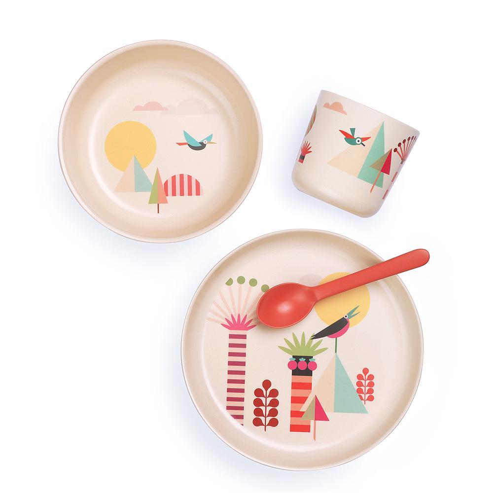 Illustrated Bamboo Kid Set #color_Trees