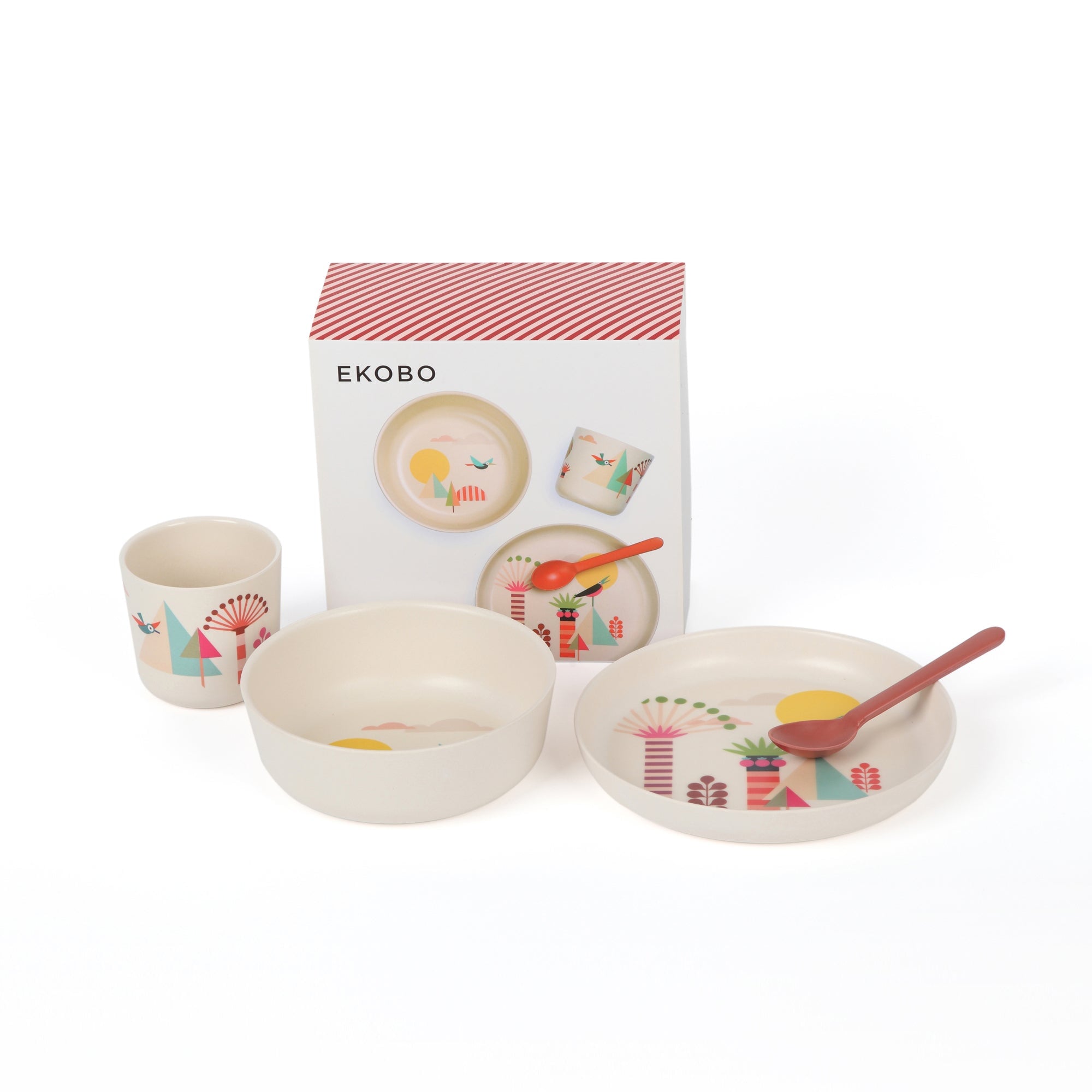 Illustrated Bamboo Kid Set #color_Trees