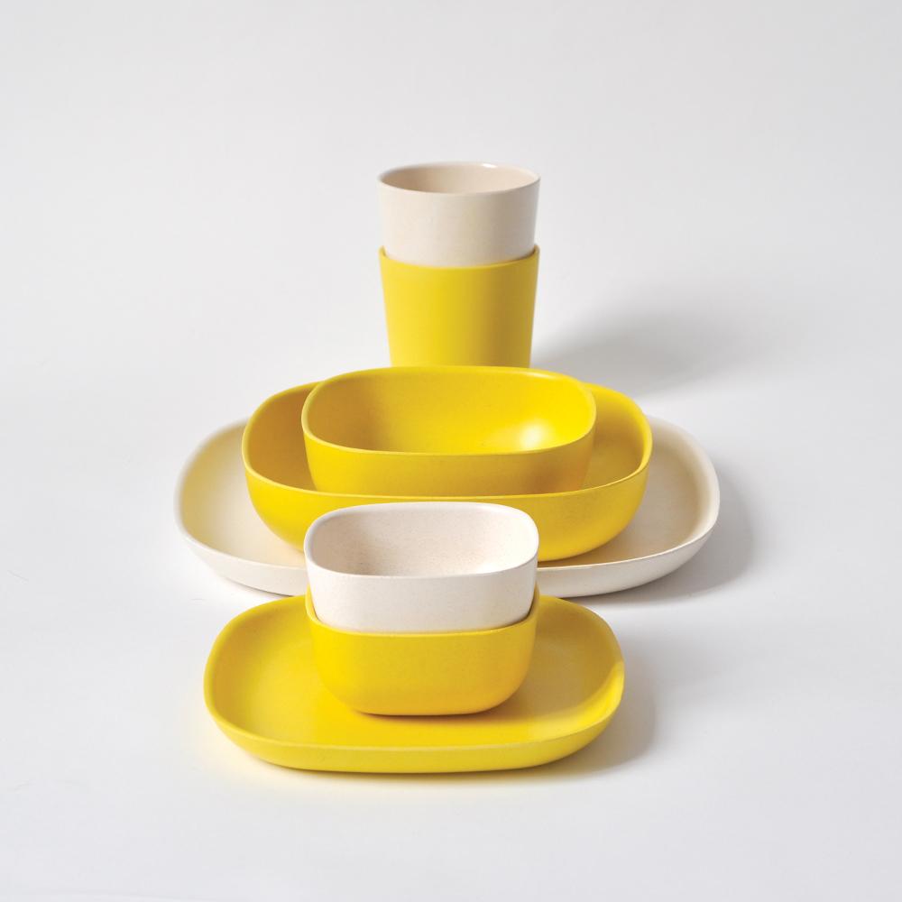 Medium Cup - Set of 4 #color_Lemon