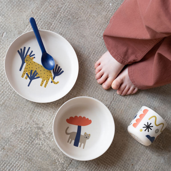 Illustrated Bamboo Kid Set #color_Leopard