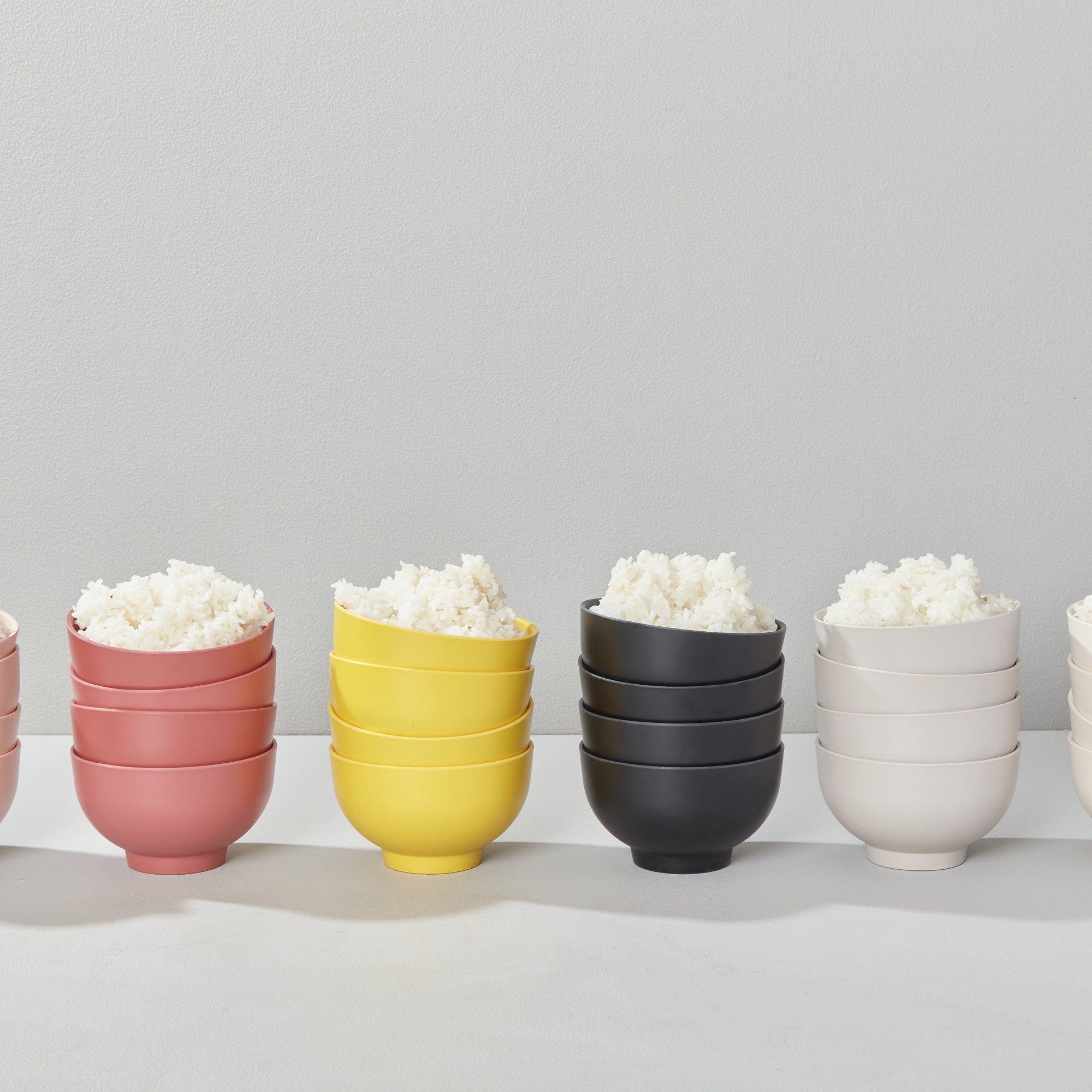Rice Bowl - Set of 4 #color_Stone