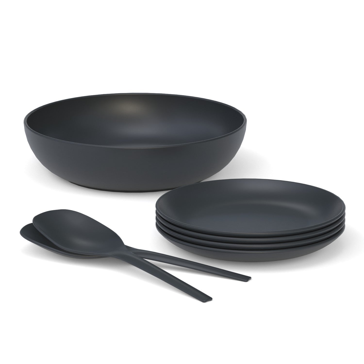 The Round Salad Set #color_Black