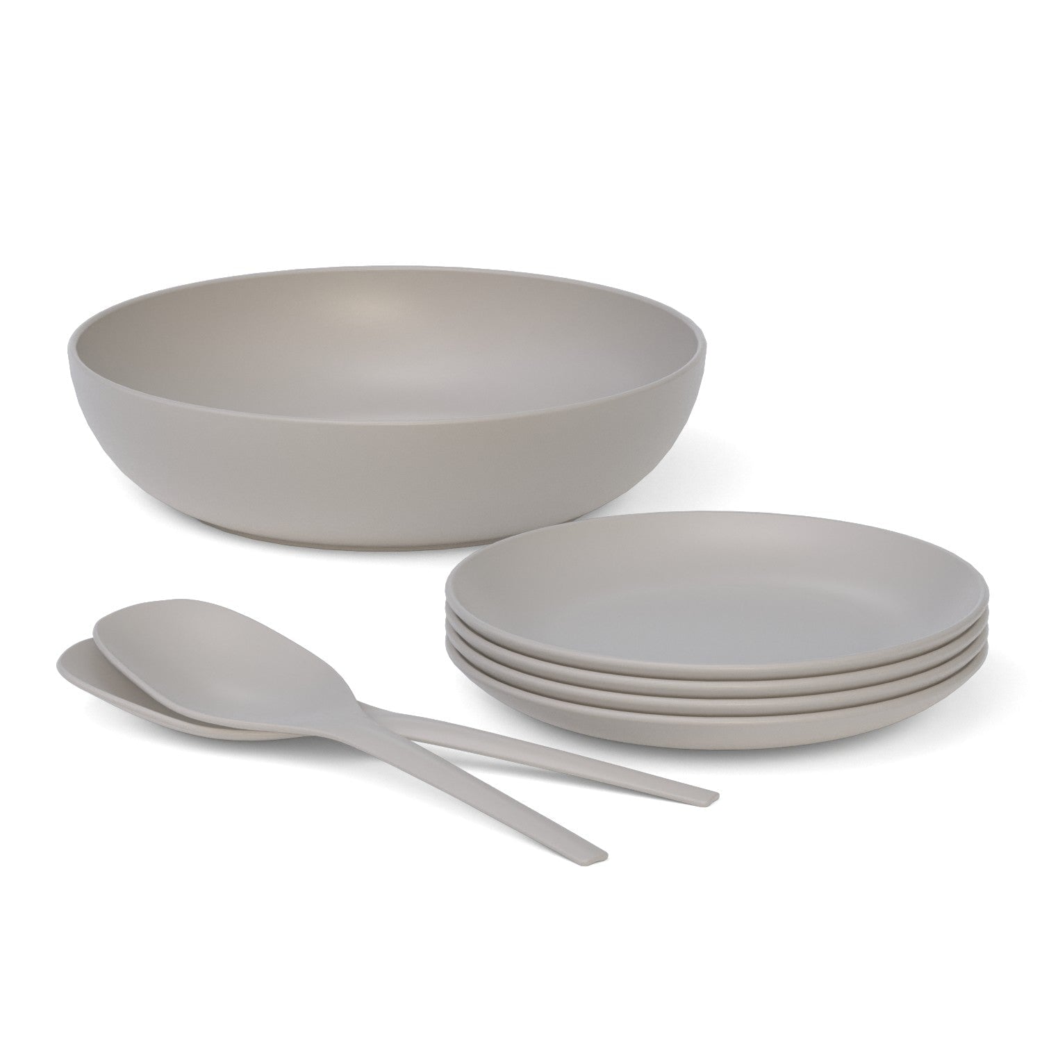 The Round Salad Set #color_Stone