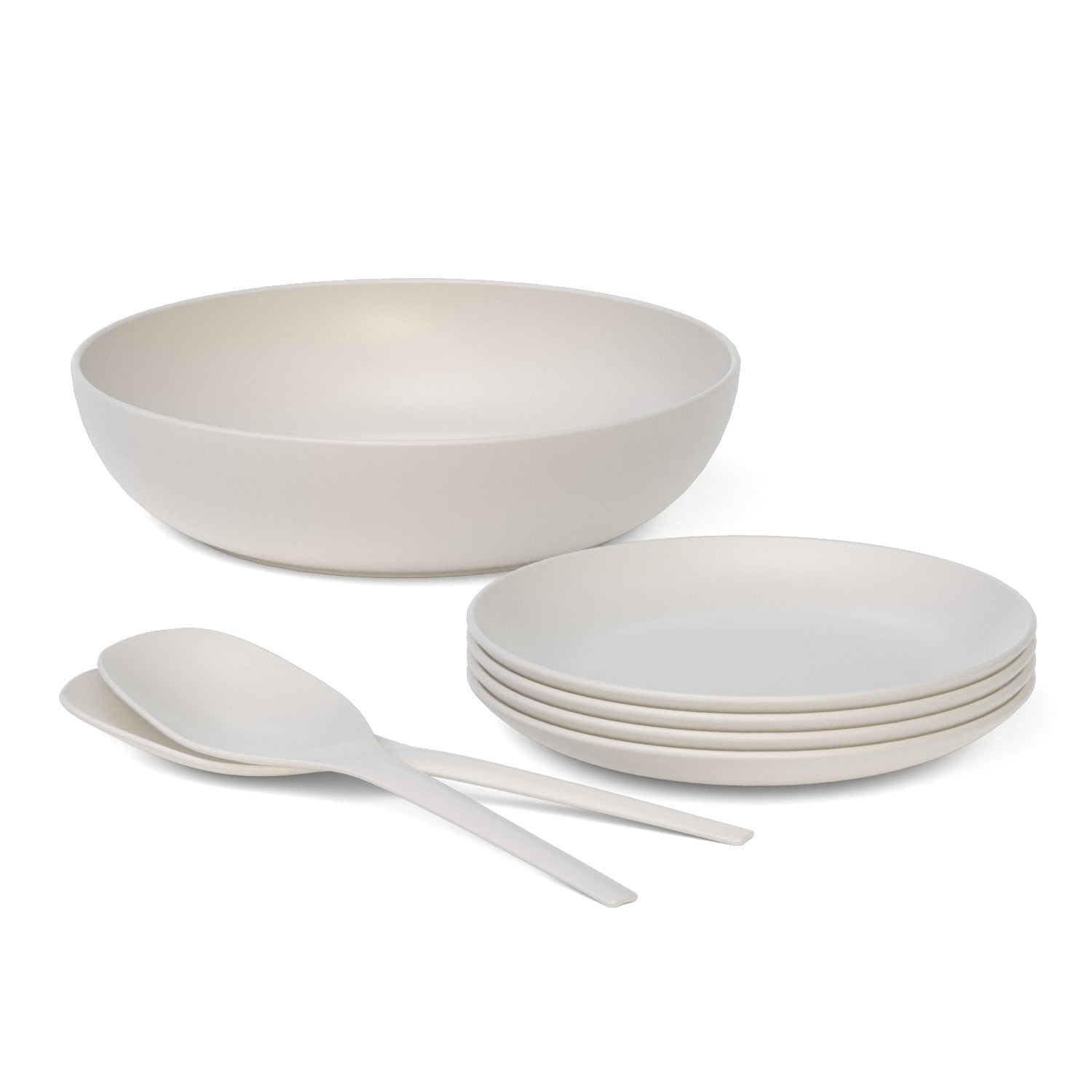 Round Side Plate - Set of 4 #color_Off-White