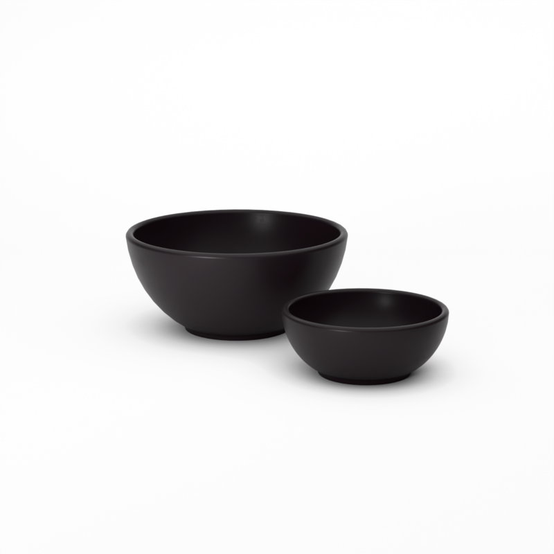Dipping Bowls - Set of 4 #color_Black