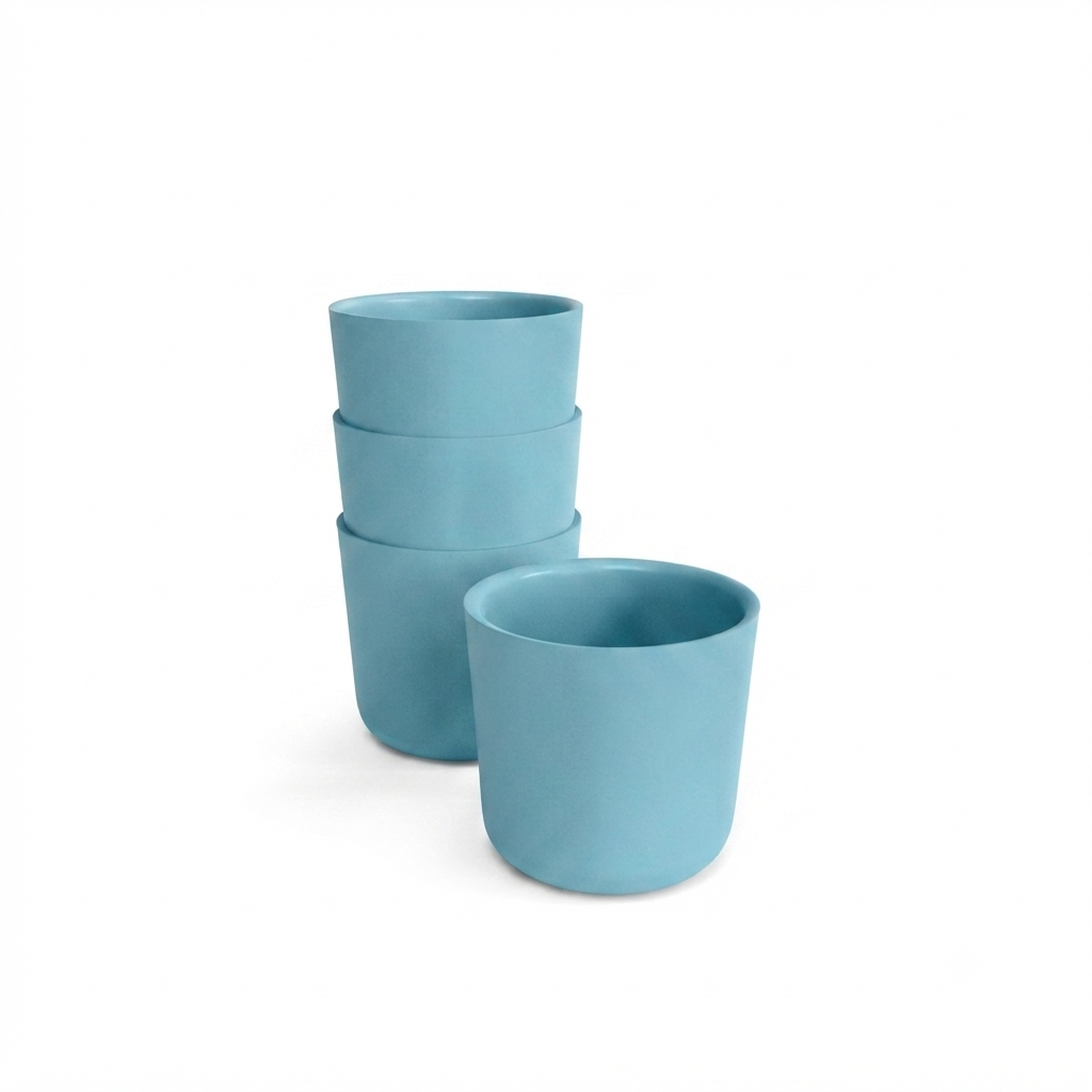 Small Cup - Set of 4 #color_Blue lagoon