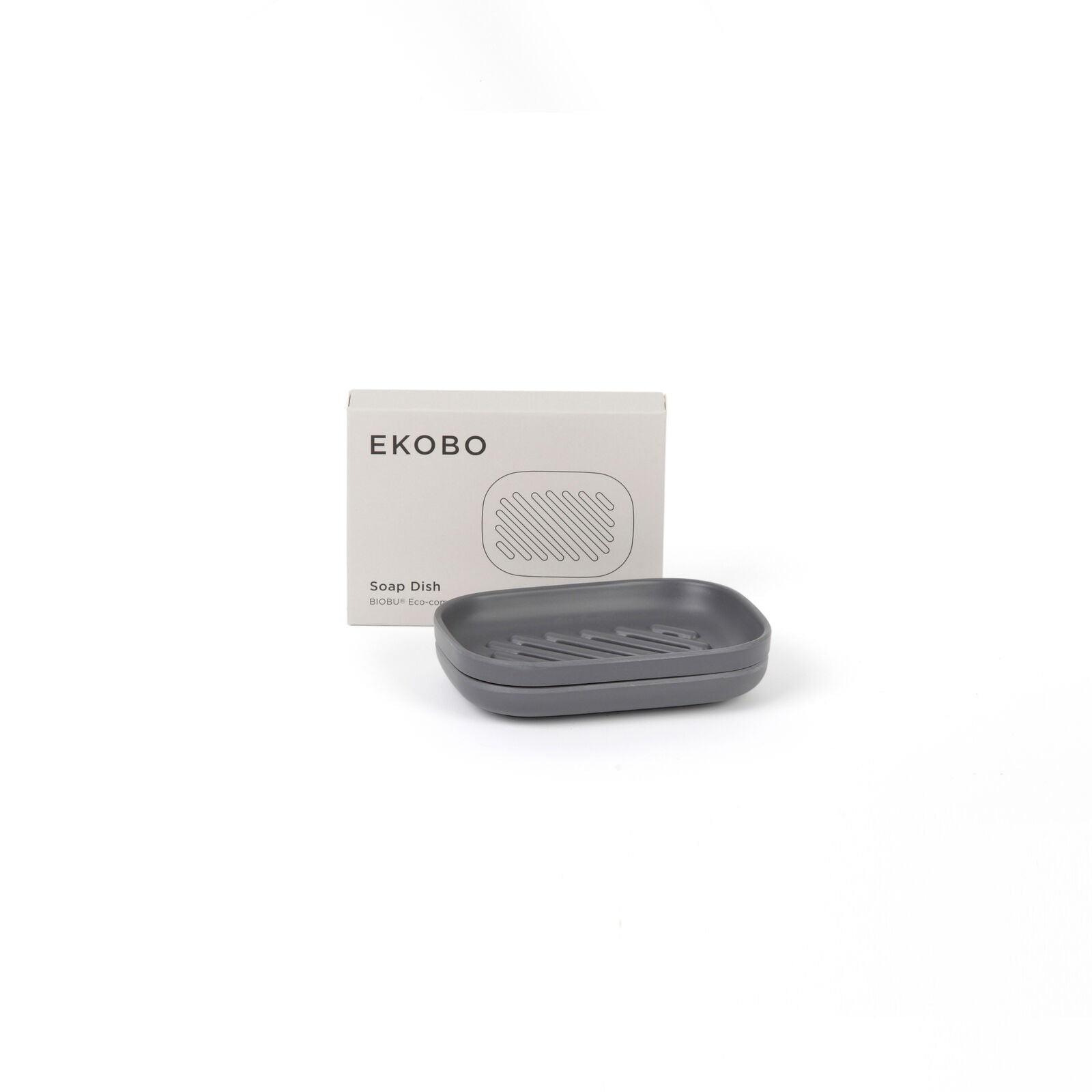Self-Draining Soap Dish - Set of 2 #color_Smoke