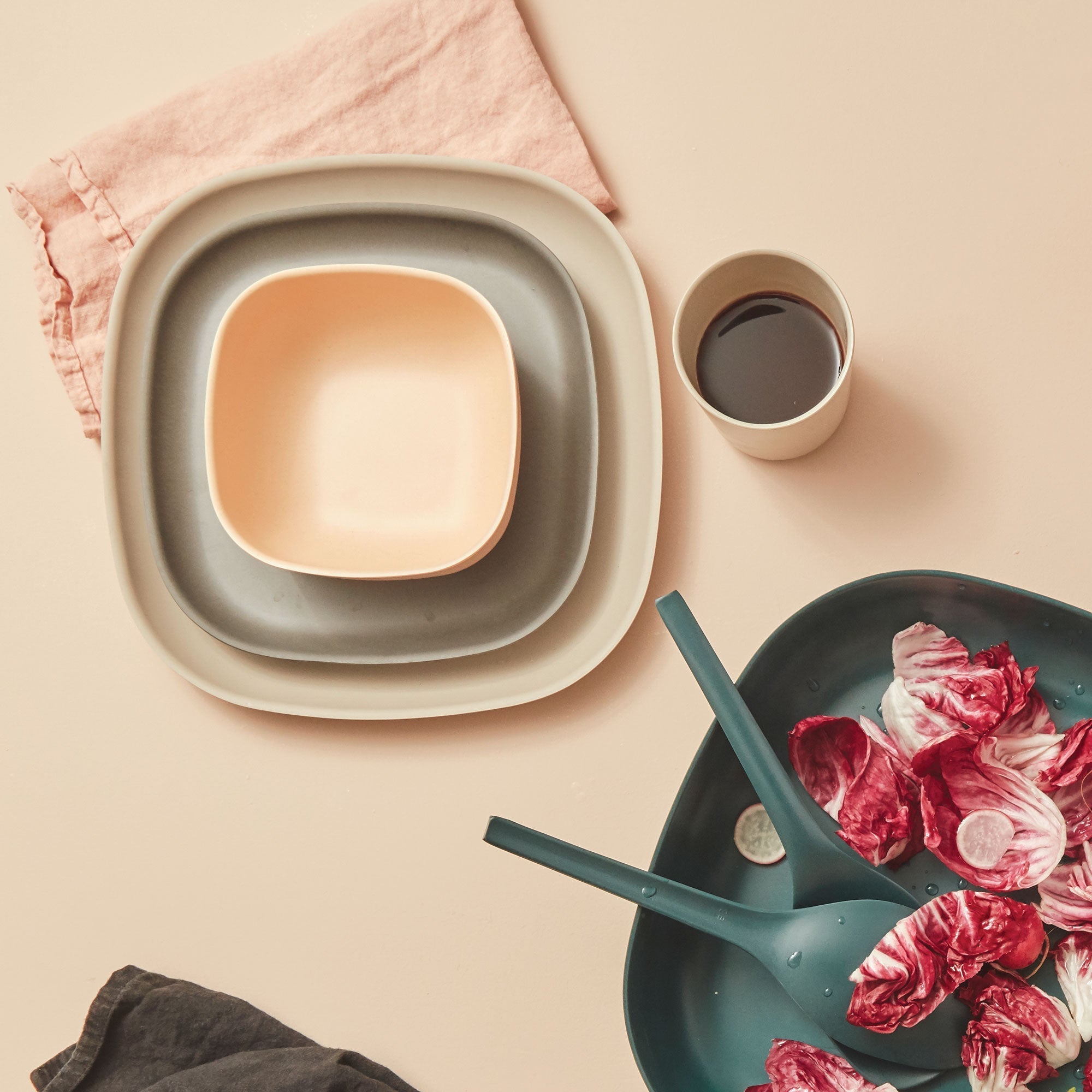 Solo Salad Bowl - Set of 4 #color_Blush