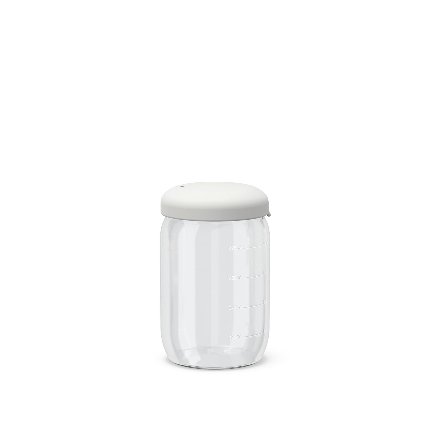 Food Storage Jar in Borosilicate Glass - 17 oz #color_Cloud
