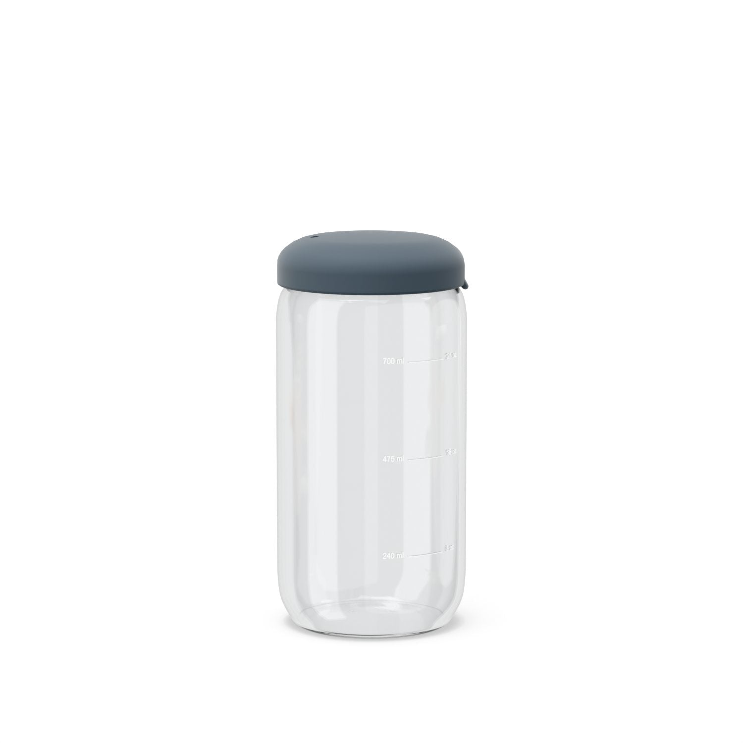 Food Storage Jar in Borosilicate Glass - 25 oz #color_Storm
