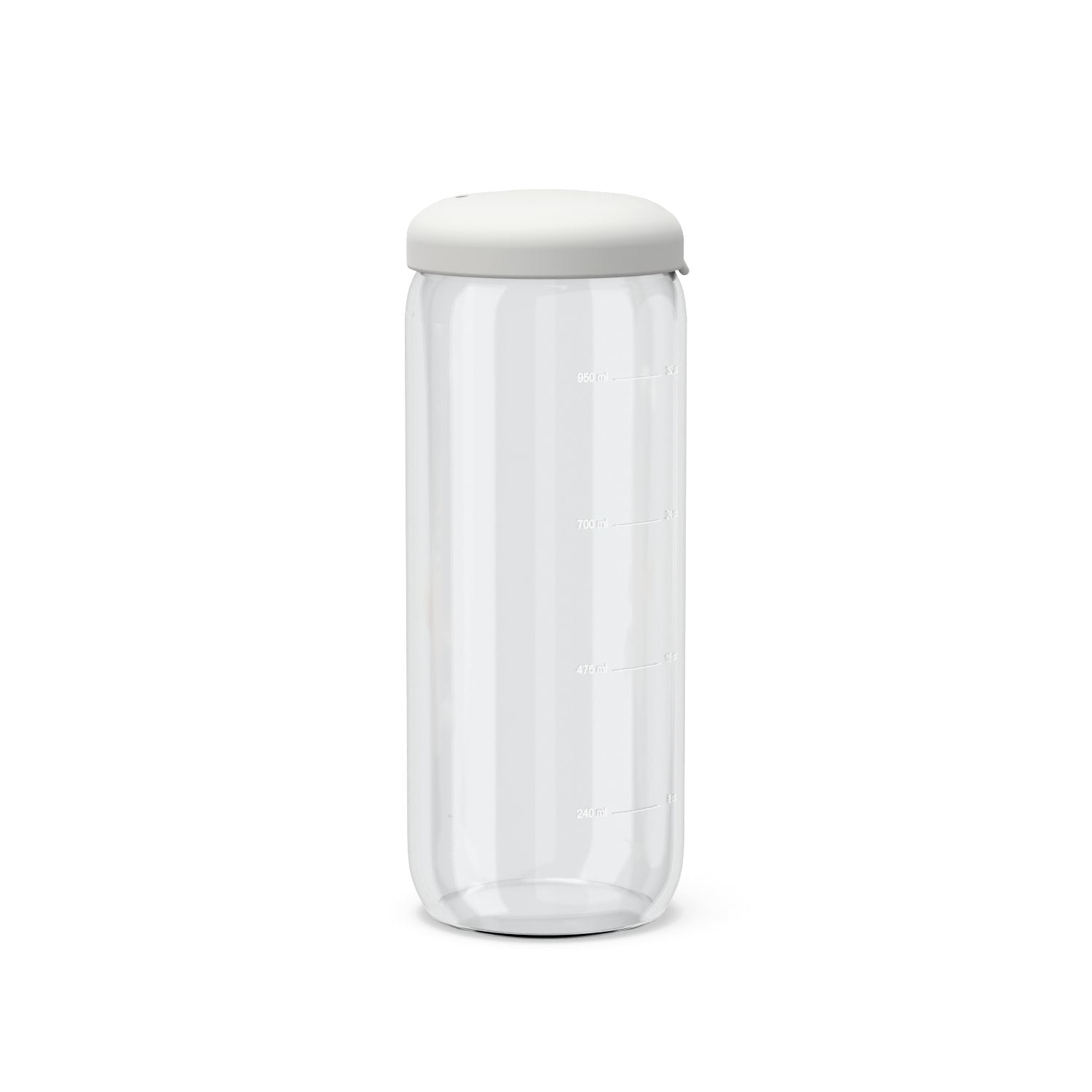 Food Storage Jar in Borosilicate Glass - 34 oz #color_Cloud