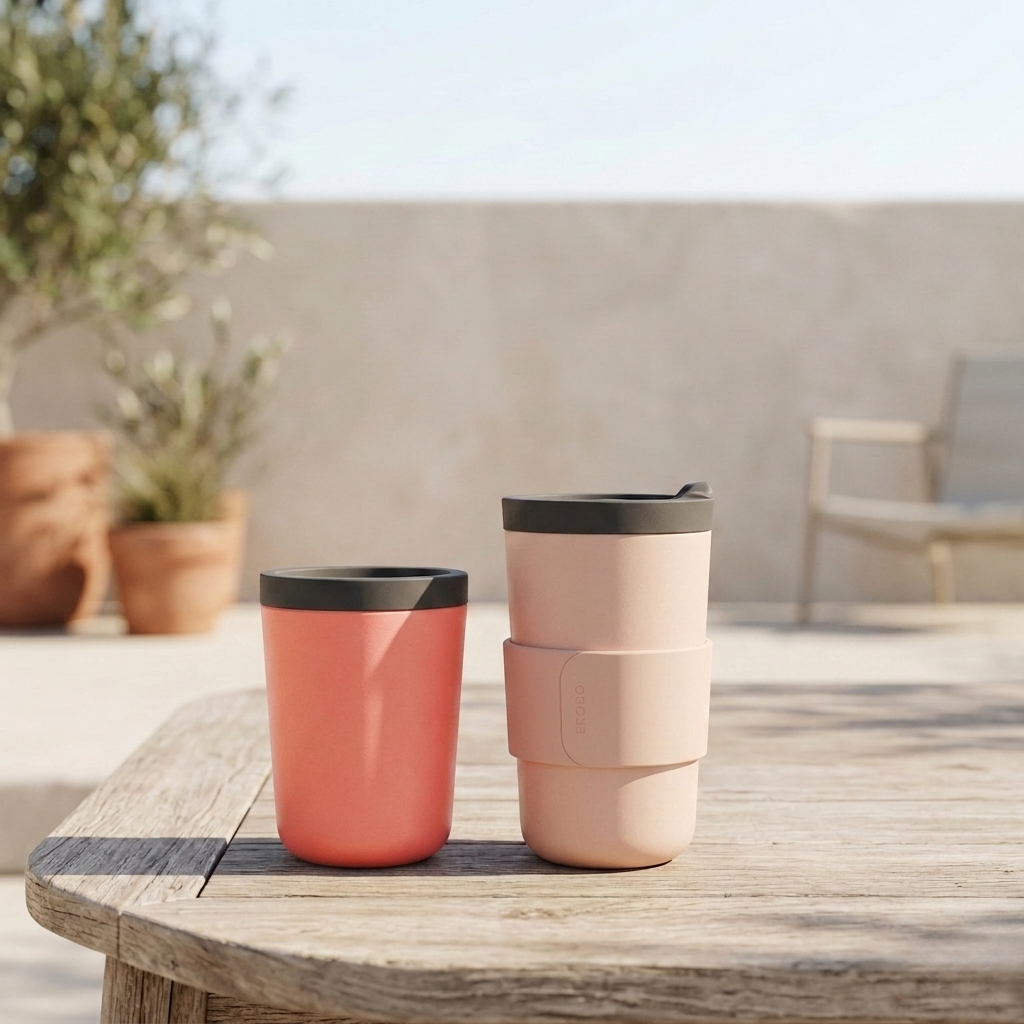 Takeaway Mug 12 oz - Coral