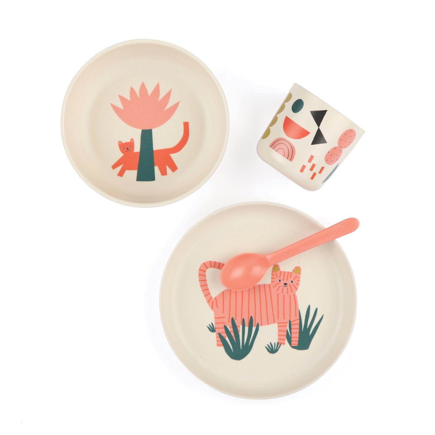 Illustrated Bamboo Kid Set #color_Tiger
